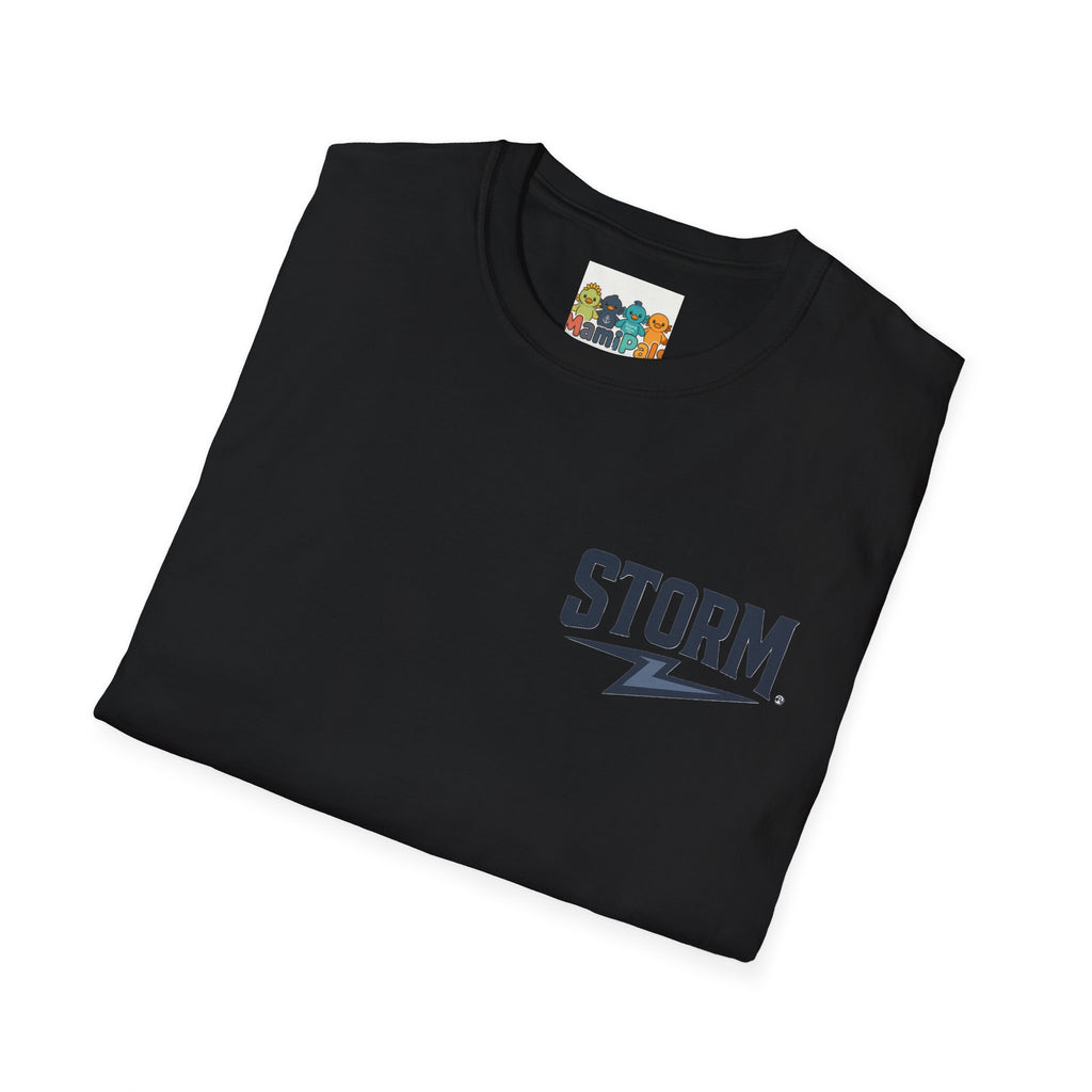 Stormy Duck Unisex T-Shirt, Cute Casual Tee, Fun Gift for Kids & Adults, Summer Adventure Apparel, Rainy Day Outfit