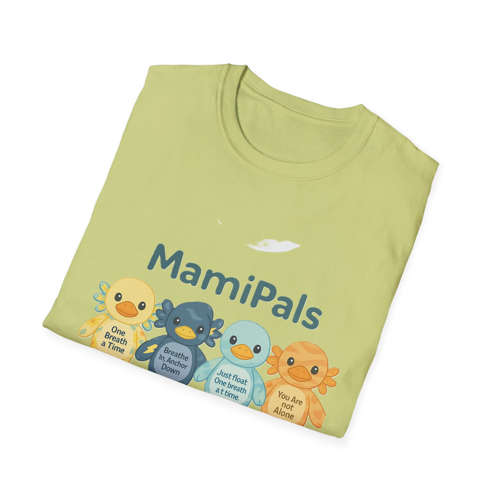 MamiPals Unisex Softstyle T-Shirt, Cute Monsters Tee, Unique Gift, Family Fun Shirt, Birthday Party Apparel, Playful Everyday Wear