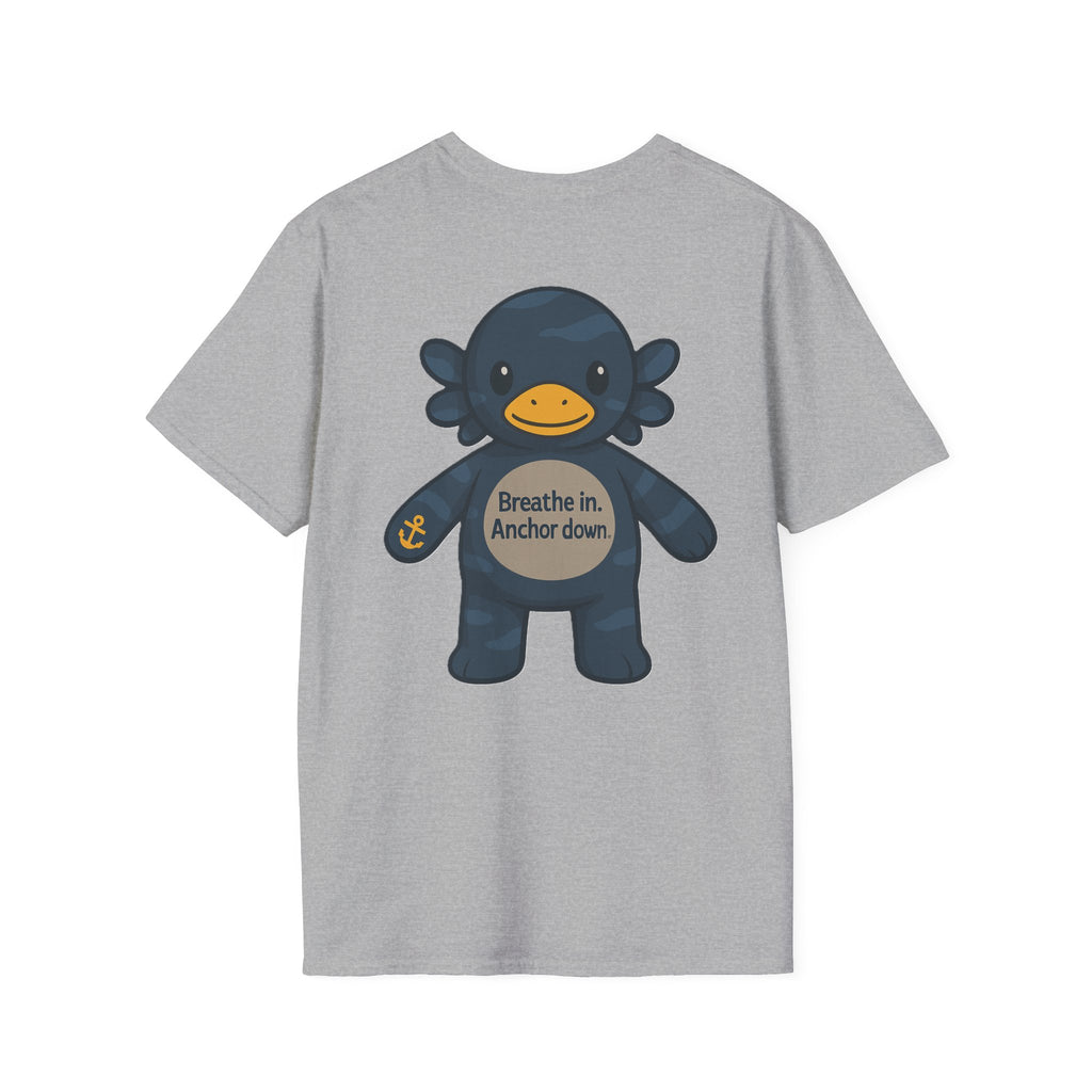 Stormy Duck Unisex T-Shirt, Cute Casual Tee, Fun Gift for Kids & Adults, Summer Adventure Apparel, Rainy Day Outfit