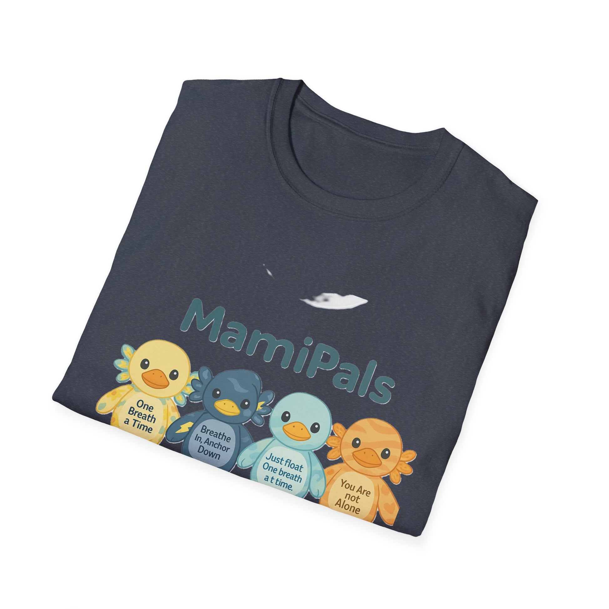 MamiPals Unisex Softstyle T-Shirt, Cute Monsters Tee, Unique Gift, Family Fun Shirt, Birthday Party Apparel, Playful Everyday Wear