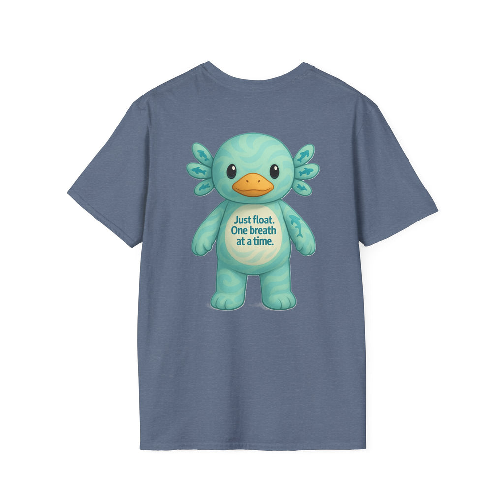 Unisex Softstyle T-Shirt, Float Theme Tee, Cute Quirky Shirt, Relaxation Apparel, Gift for Water Lovers, Affirmation Fashion