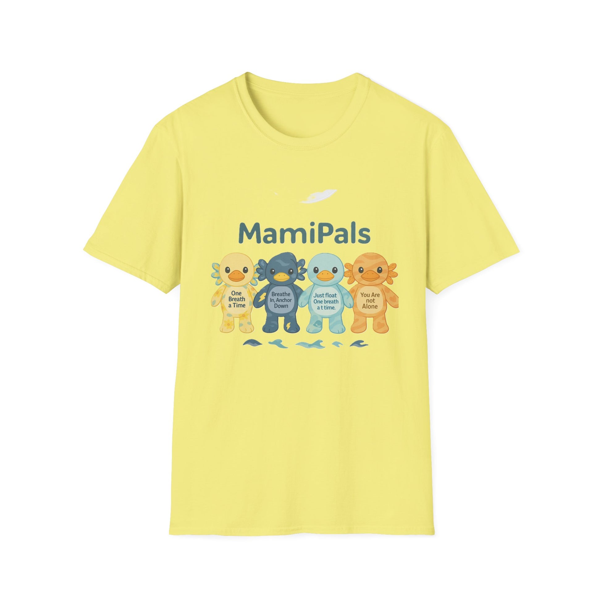 MamiPals Unisex Softstyle T-Shirt, Cute Monsters Tee, Unique Gift, Family Fun Shirt, Birthday Party Apparel, Playful Everyday Wear