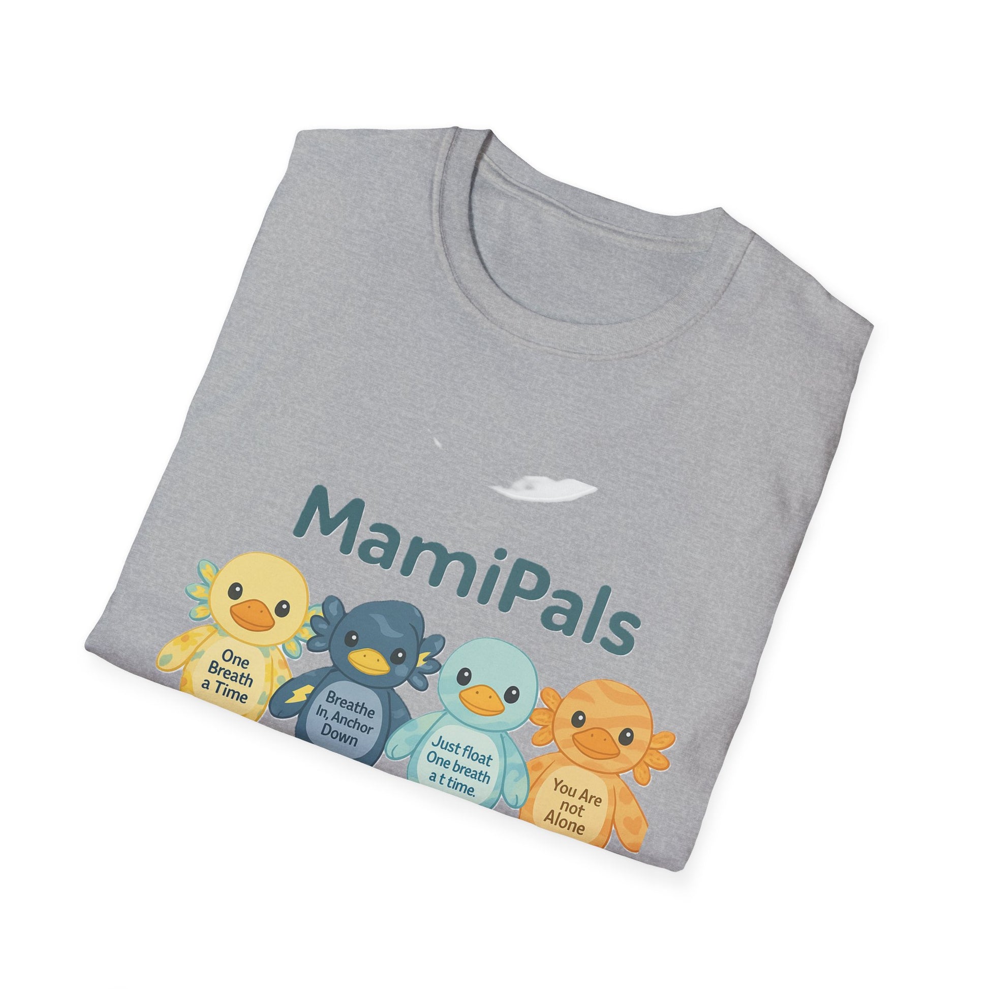 MamiPals Unisex Softstyle T-Shirt, Cute Monsters Tee, Unique Gift, Family Fun Shirt, Birthday Party Apparel, Playful Everyday Wear