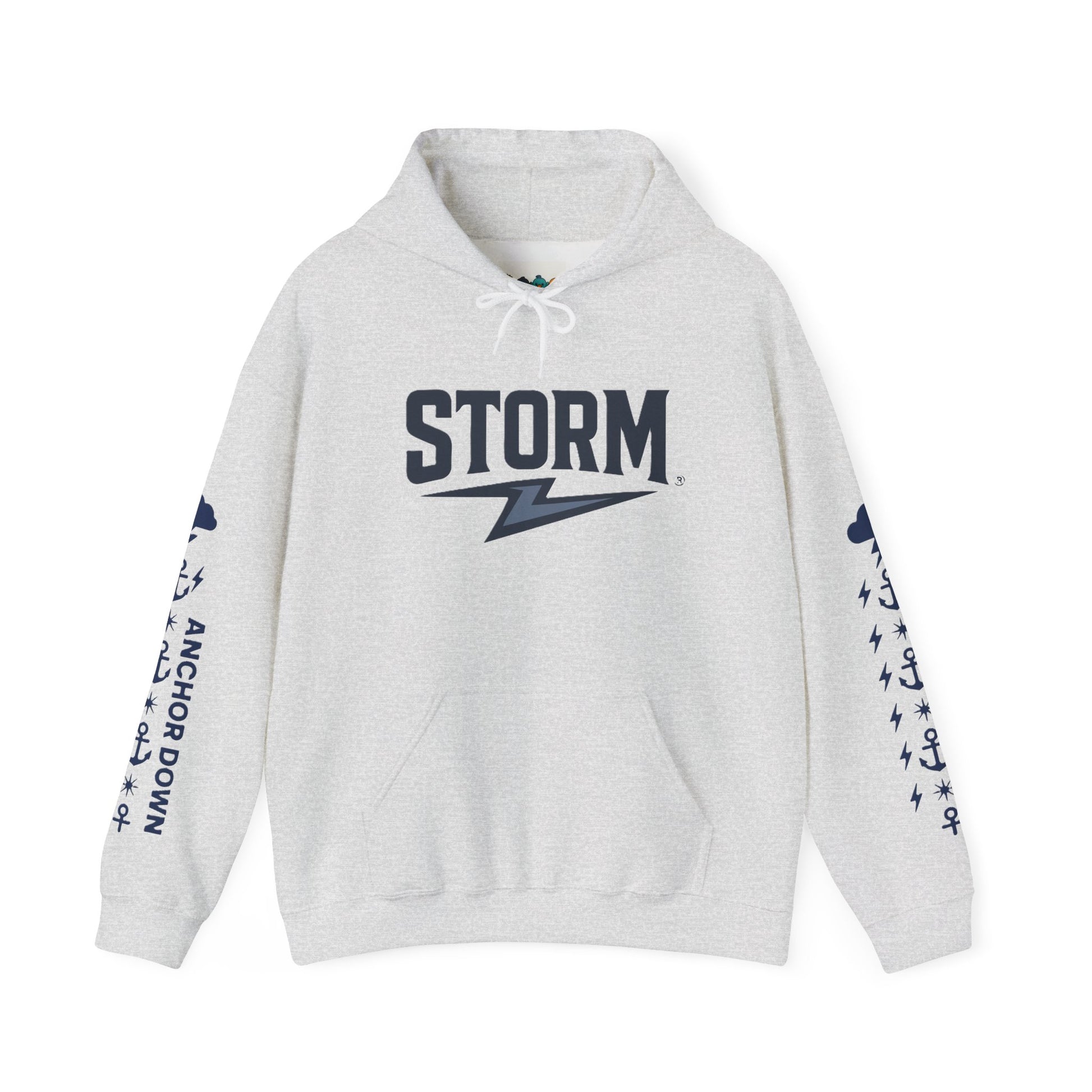 Nautical Storm Hoodie, Unisex Pullover, Cozy Sweatshirt, Gifts for Fishermen, Unique Beachwear, Casual Fishing Apparel