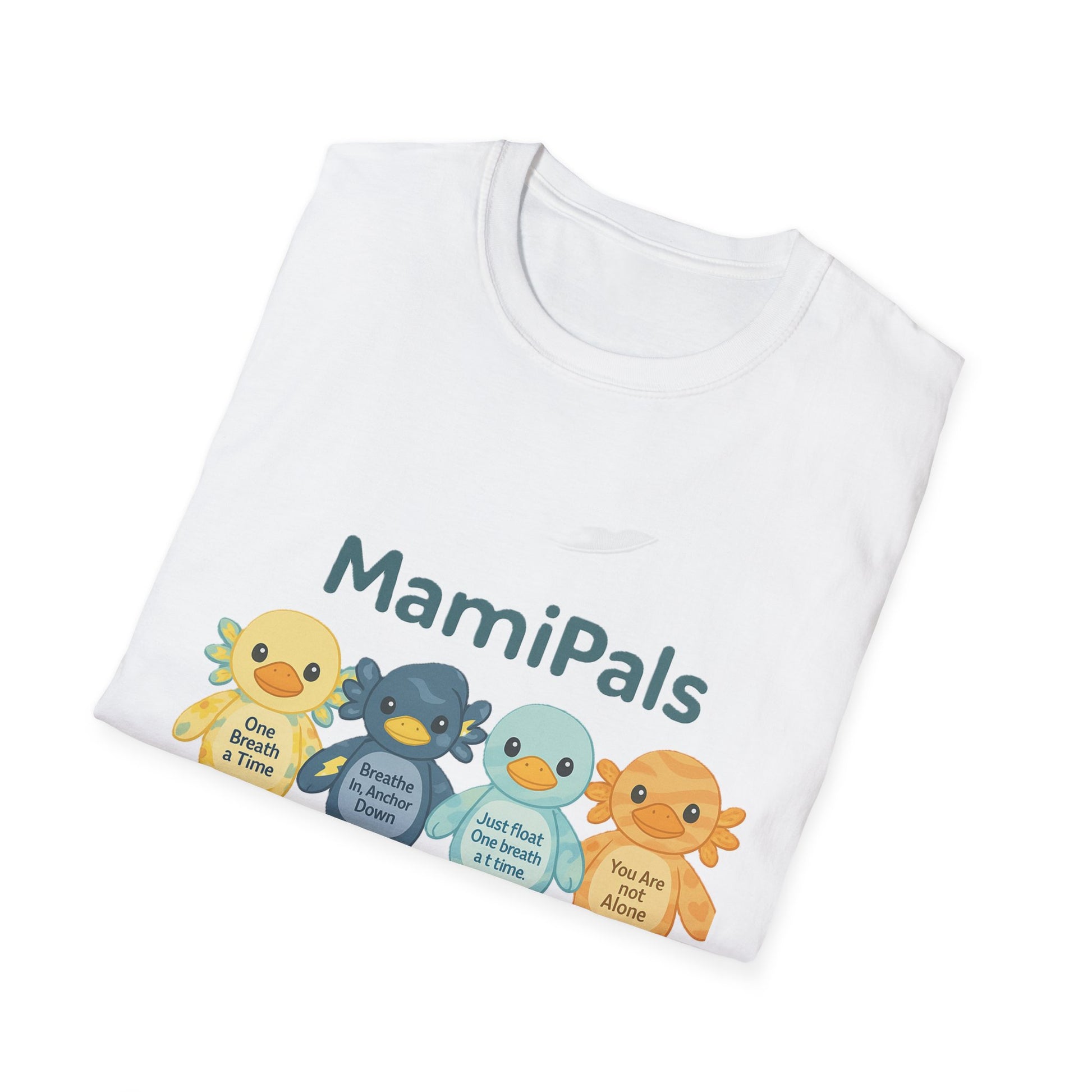 MamiPals Unisex Softstyle T-Shirt, Cute Monsters Tee, Unique Gift, Family Fun Shirt, Birthday Party Apparel, Playful Everyday Wear