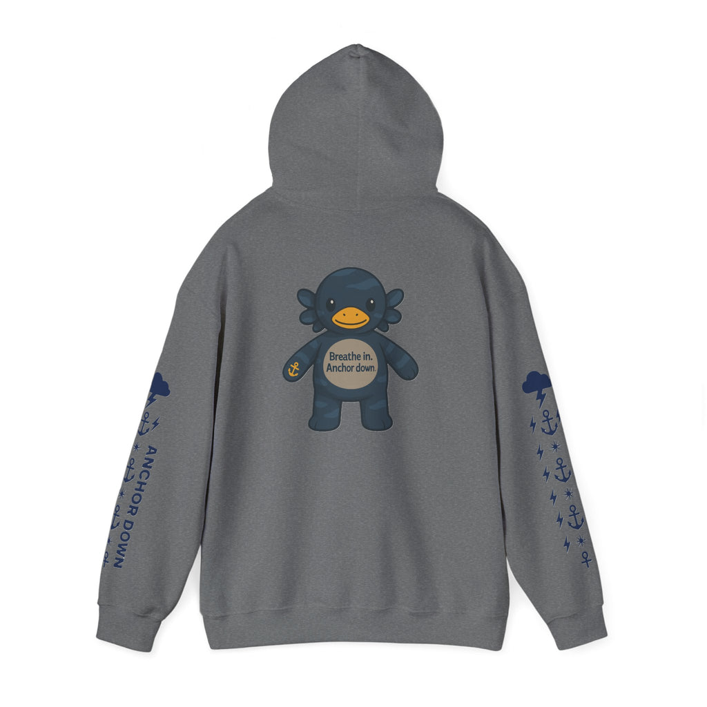 Nautical Storm Hoodie, Unisex Pullover, Cozy Sweatshirt, Gifts for Fishermen, Unique Beachwear, Casual Fishing Apparel