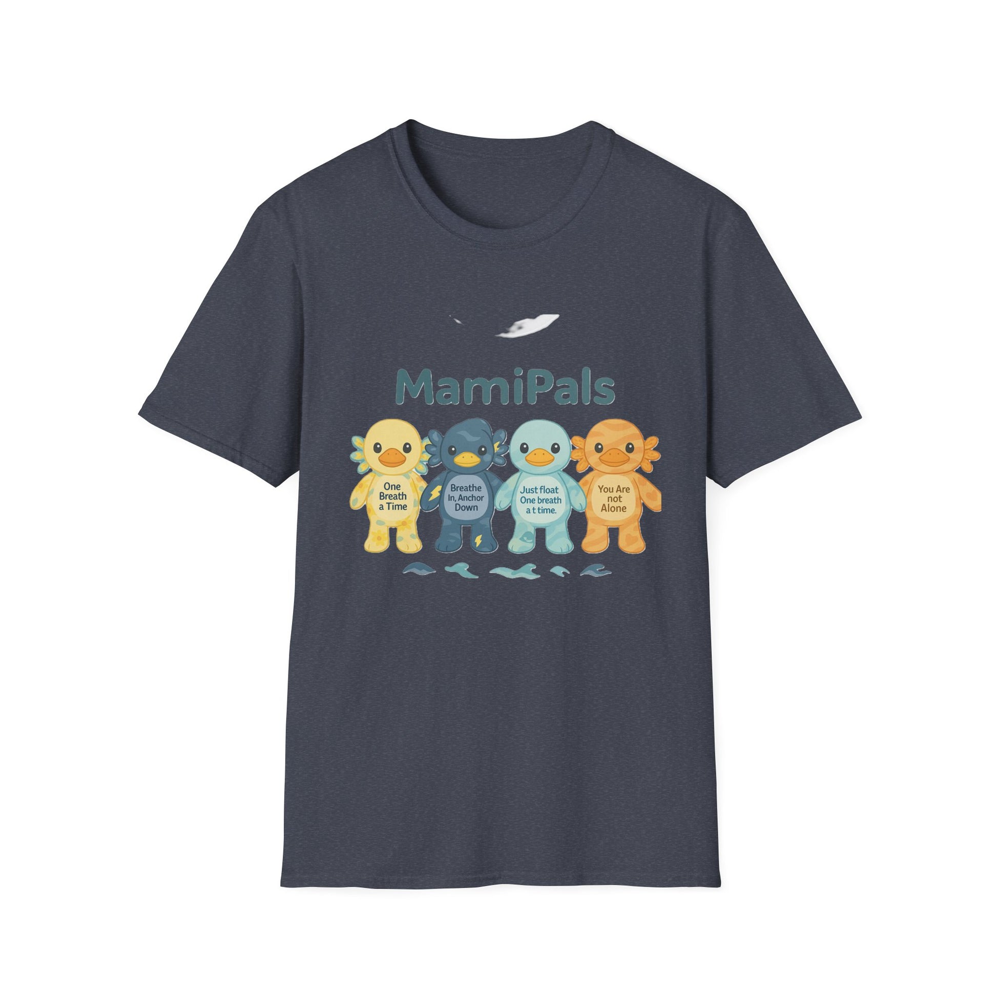 MamiPals Unisex Softstyle T-Shirt, Cute Monsters Tee, Unique Gift, Family Fun Shirt, Birthday Party Apparel, Playful Everyday Wear