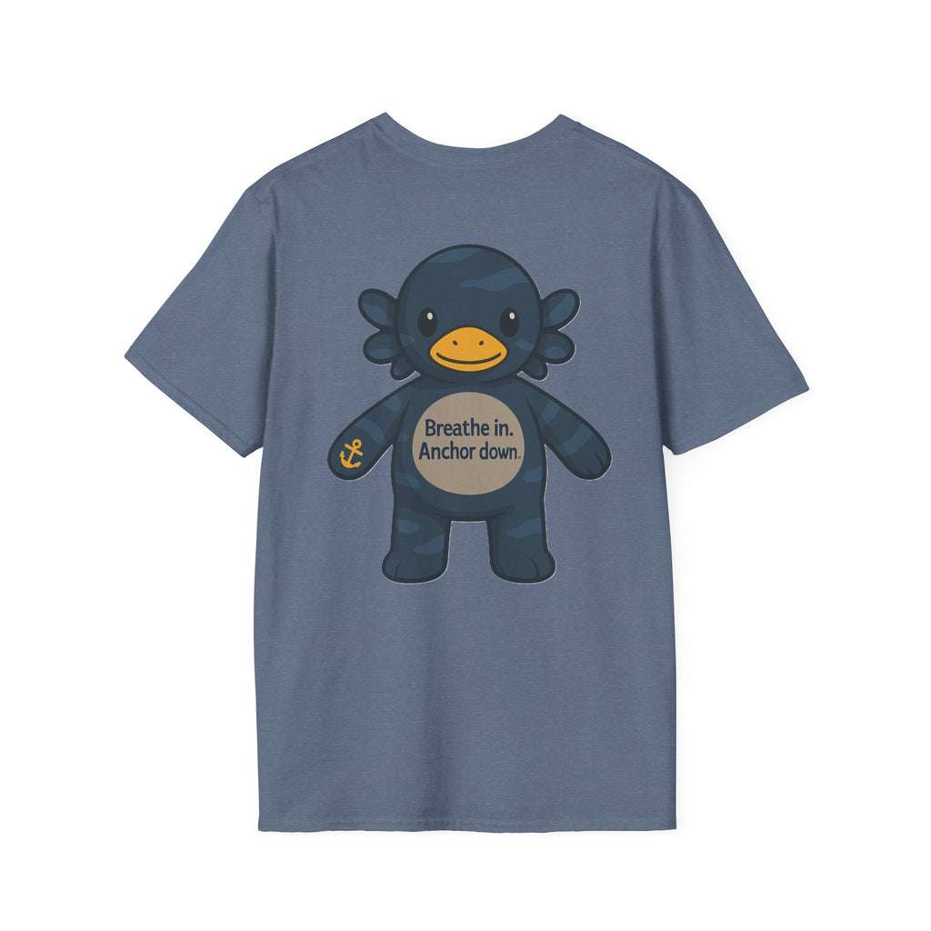 Stormy Duck Unisex T-Shirt, Cute Casual Tee, Fun Gift for Kids & Adults, Summer Adventure Apparel, Rainy Day Outfit