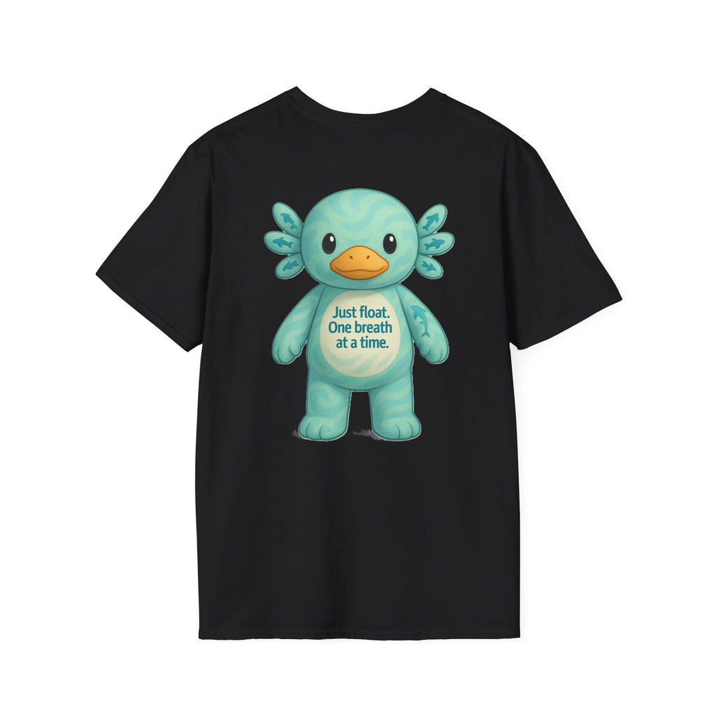 Unisex Softstyle T-Shirt, Float Theme Tee, Cute Quirky Shirt, Relaxation Apparel, Gift for Water Lovers, Affirmation Fashion