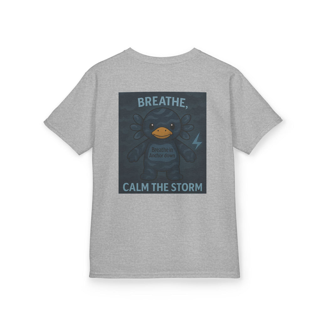 Kids Storm Graphic Tee, Fun Kids Shirt, Calm the Storm Tee, Kids Cartoon T-Shirt, Unique Gift for Boys and Girls