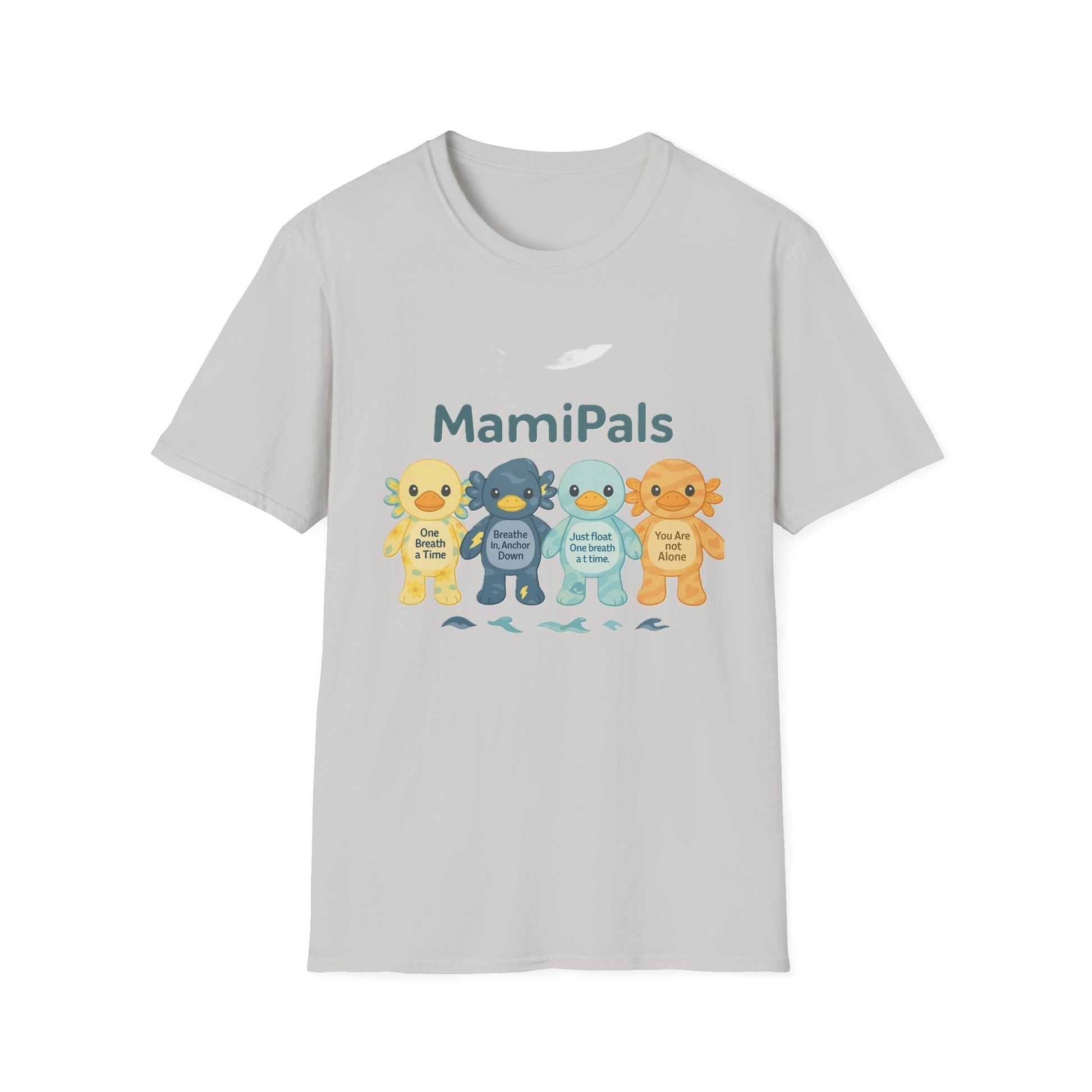 MamiPals Unisex Softstyle T-Shirt, Cute Monsters Tee, Unique Gift, Family Fun Shirt, Birthday Party Apparel, Playful Everyday Wear