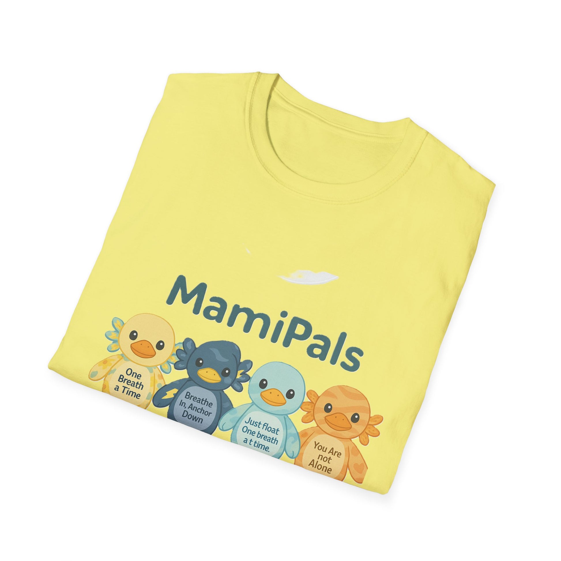 MamiPals Unisex Softstyle T-Shirt, Cute Monsters Tee, Unique Gift, Family Fun Shirt, Birthday Party Apparel, Playful Everyday Wear