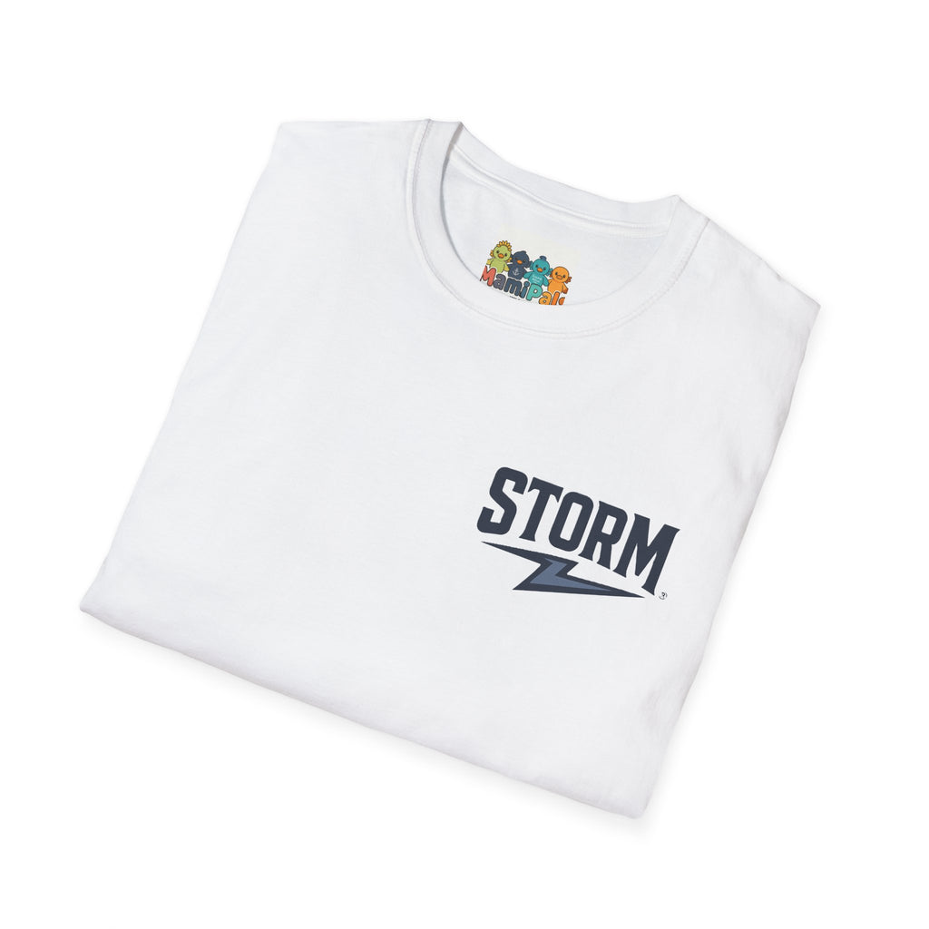 Stormy Duck Unisex T-Shirt, Cute Casual Tee, Fun Gift for Kids & Adults, Summer Adventure Apparel, Rainy Day Outfit