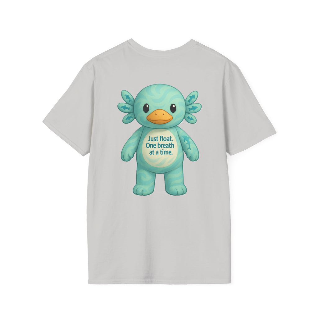 Unisex Softstyle T-Shirt, Float Theme Tee, Cute Quirky Shirt, Relaxation Apparel, Gift for Water Lovers, Affirmation Fashion