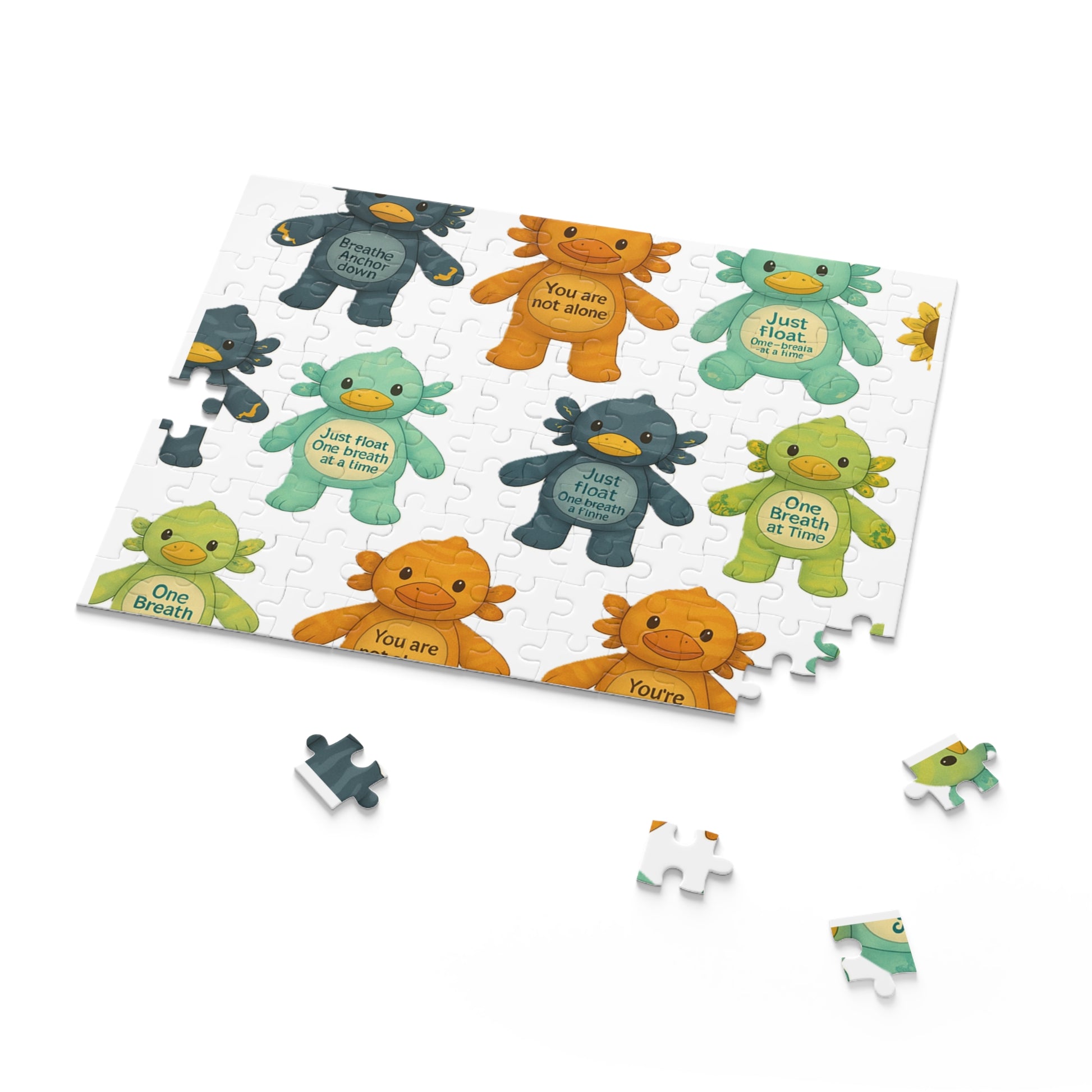 Mindful Creature Puzzle - 120/252/500-Piece, Stress Relief, Family Fun, Inspirational Gift, Mental Health Awareness