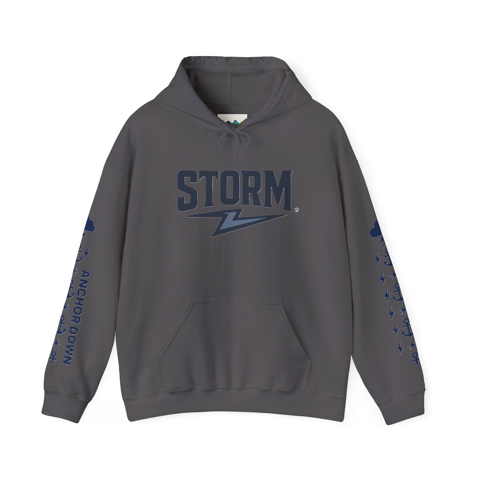 Nautical Storm Hoodie, Unisex Pullover, Cozy Sweatshirt, Gifts for Fishermen, Unique Beachwear, Casual Fishing Apparel