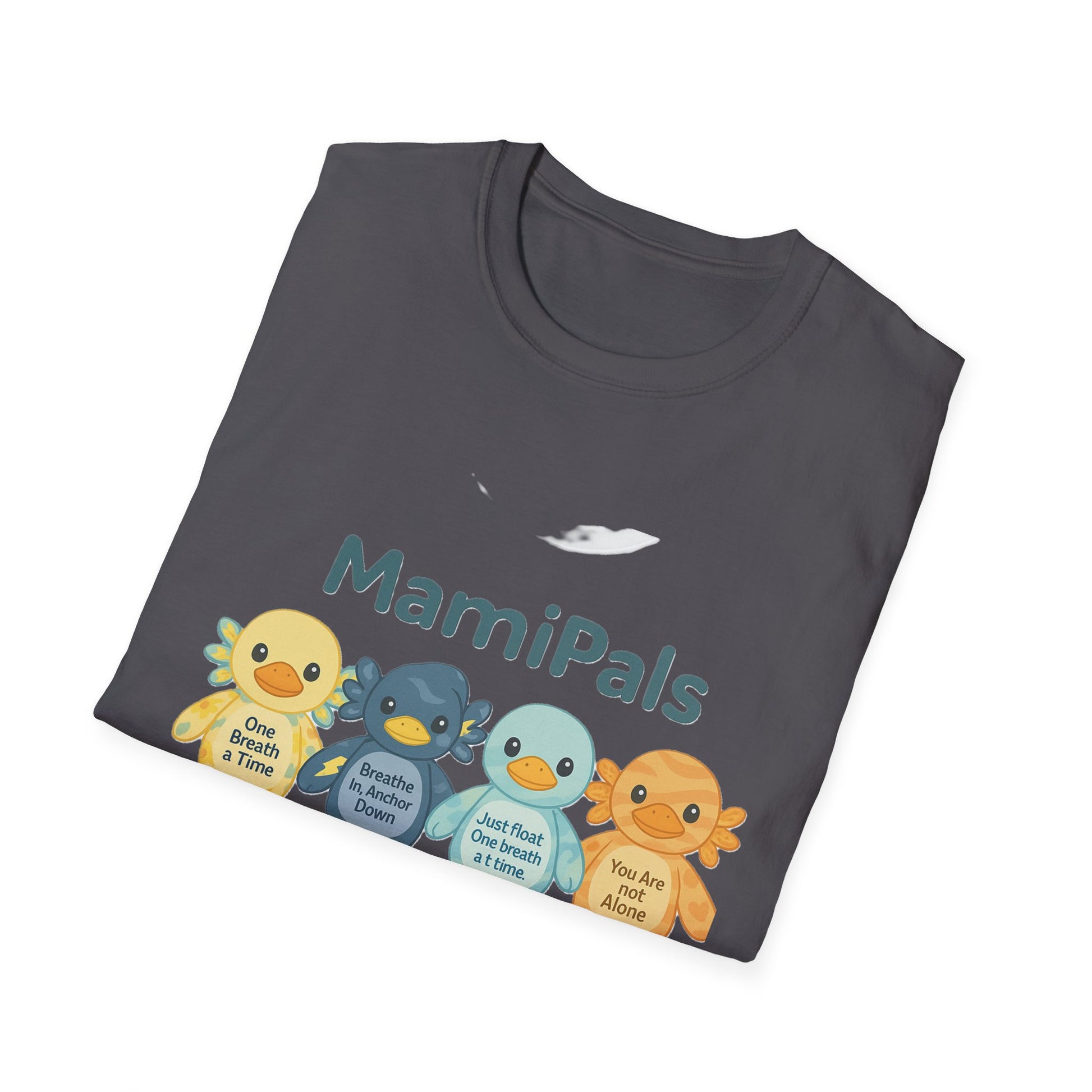 MamiPals Unisex Softstyle T-Shirt, Cute Monsters Tee, Unique Gift, Family Fun Shirt, Birthday Party Apparel, Playful Everyday Wear