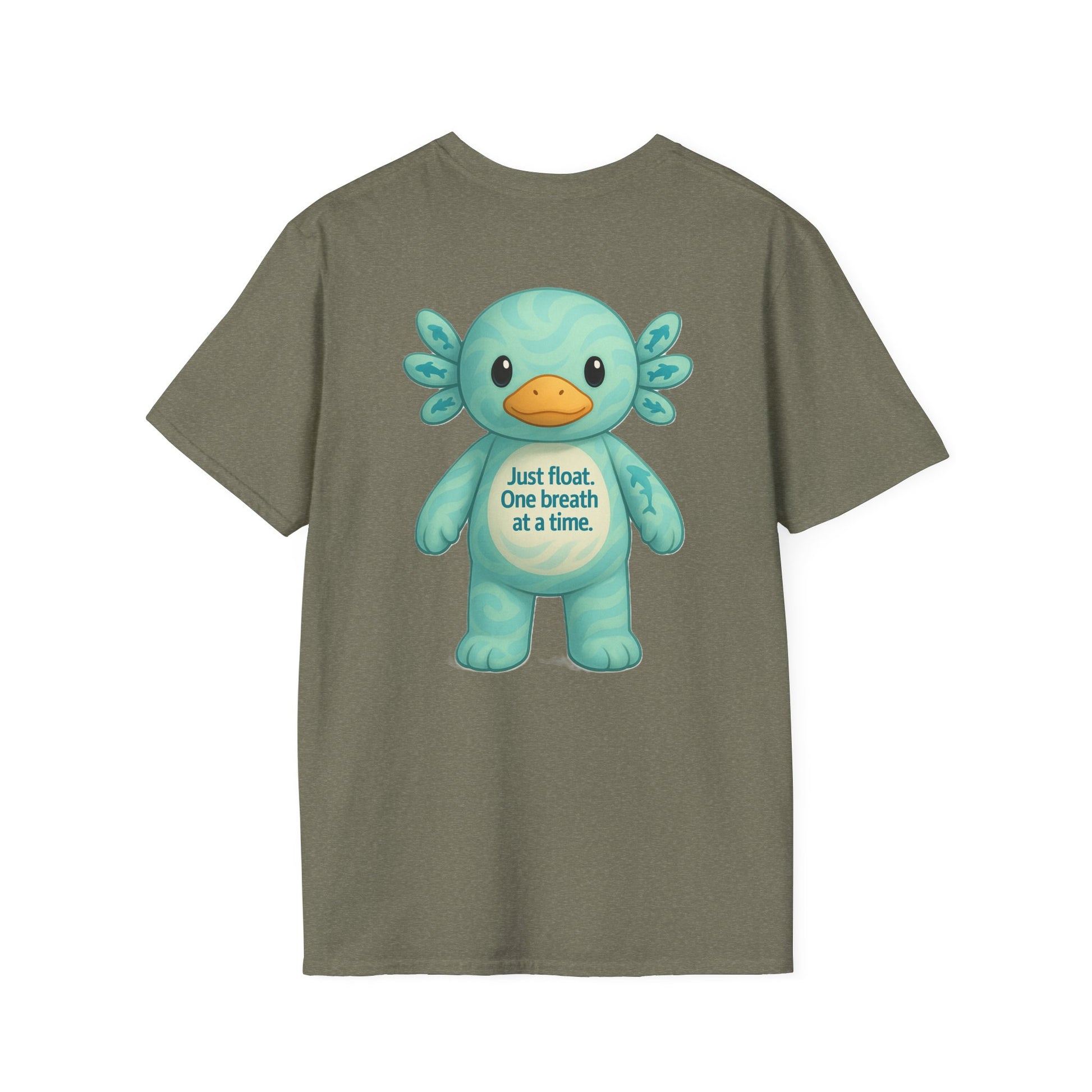 Unisex Softstyle T-Shirt, Float Theme Tee, Cute Quirky Shirt, Relaxation Apparel, Gift for Water Lovers, Affirmation Fashion