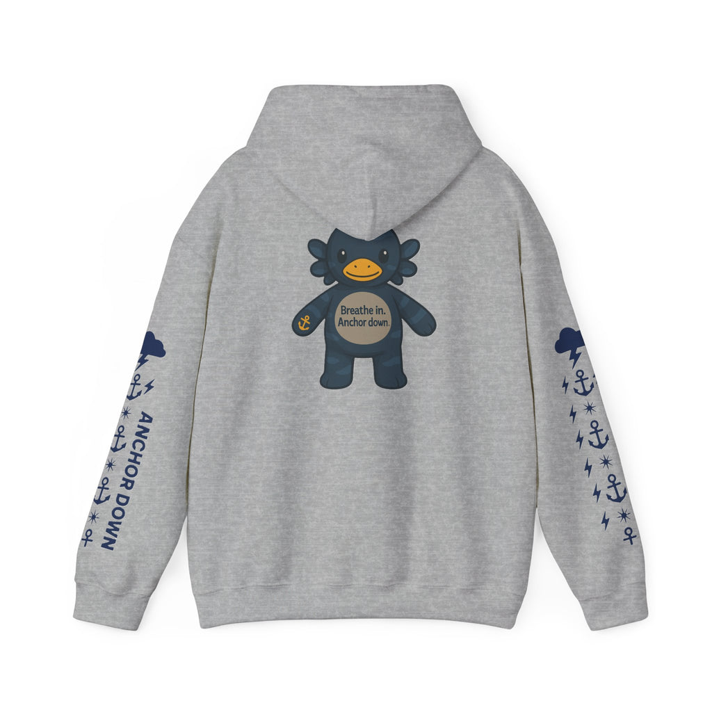 Nautical Storm Hoodie, Unisex Pullover, Cozy Sweatshirt, Gifts for Fishermen, Unique Beachwear, Casual Fishing Apparel
