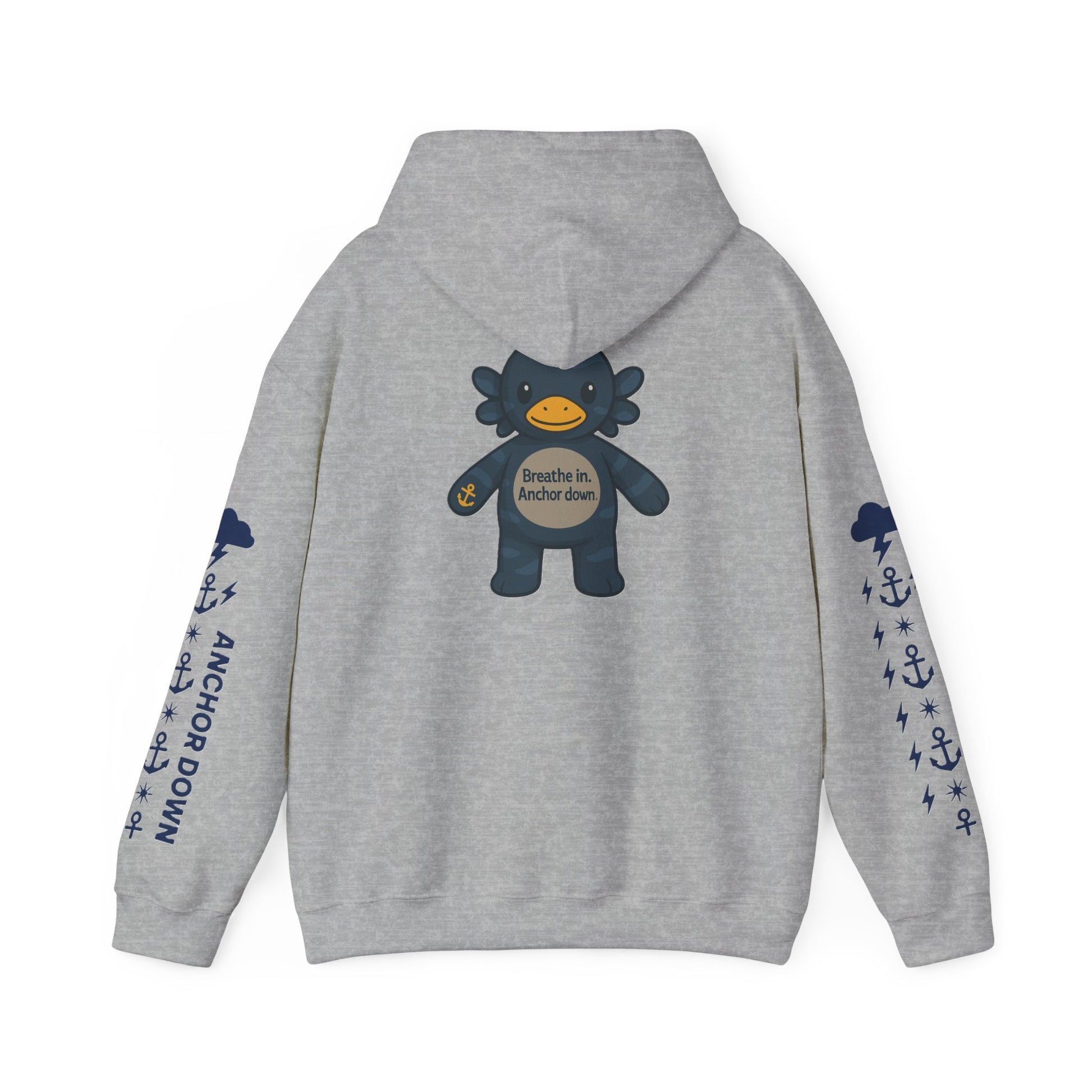 Nautical Storm Hoodie, Unisex Pullover, Cozy Sweatshirt, Gifts for Fishermen, Unique Beachwear, Casual Fishing Apparel