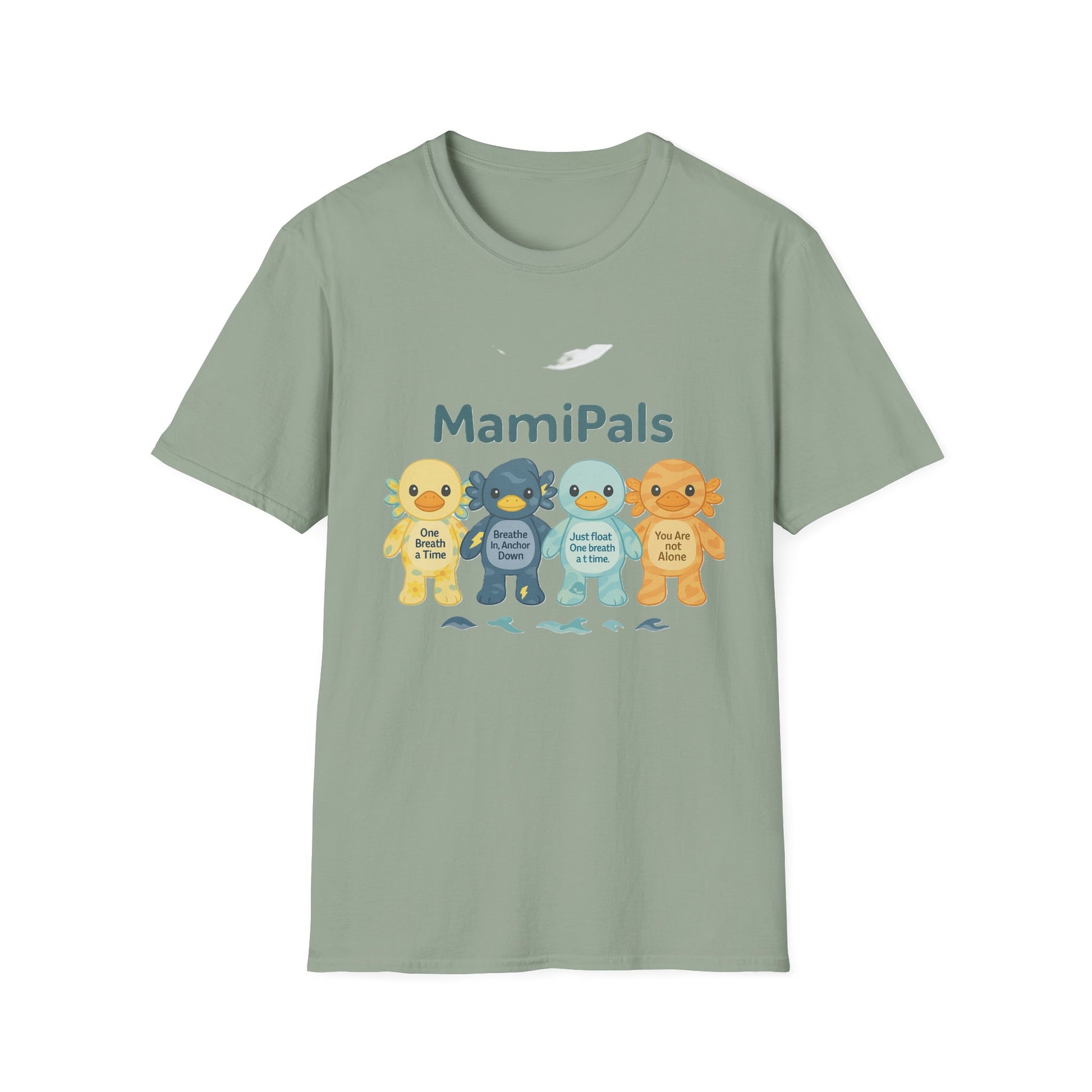 MamiPals Unisex Softstyle T-Shirt, Cute Monsters Tee, Unique Gift, Family Fun Shirt, Birthday Party Apparel, Playful Everyday Wear