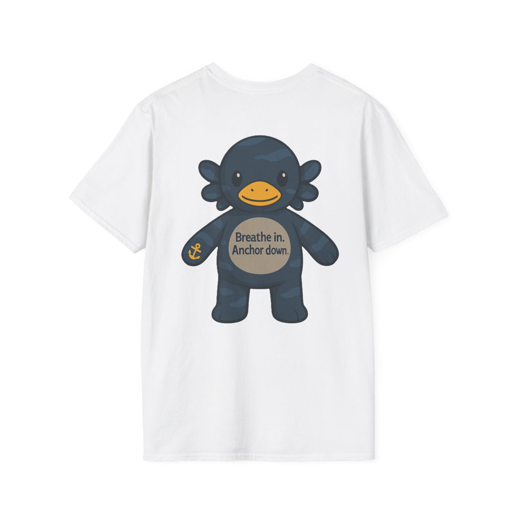 Stormy Duck Unisex T-Shirt, Cute Casual Tee, Fun Gift for Kids & Adults, Summer Adventure Apparel, Rainy Day Outfit