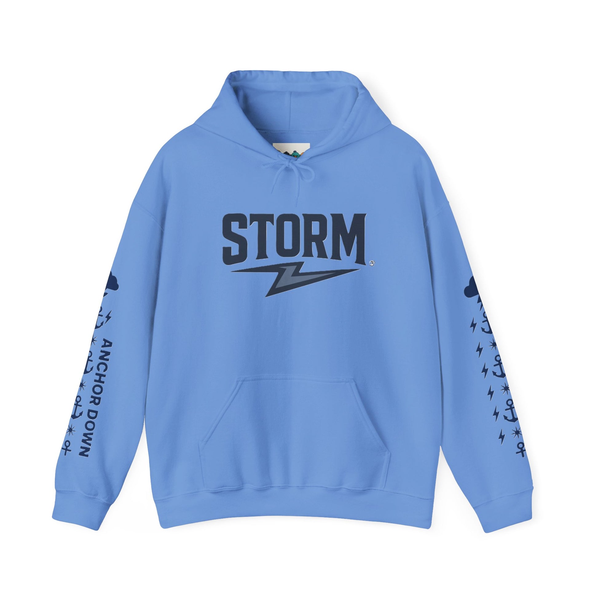 Nautical Storm Hoodie, Unisex Pullover, Cozy Sweatshirt, Gifts for Fishermen, Unique Beachwear, Casual Fishing Apparel