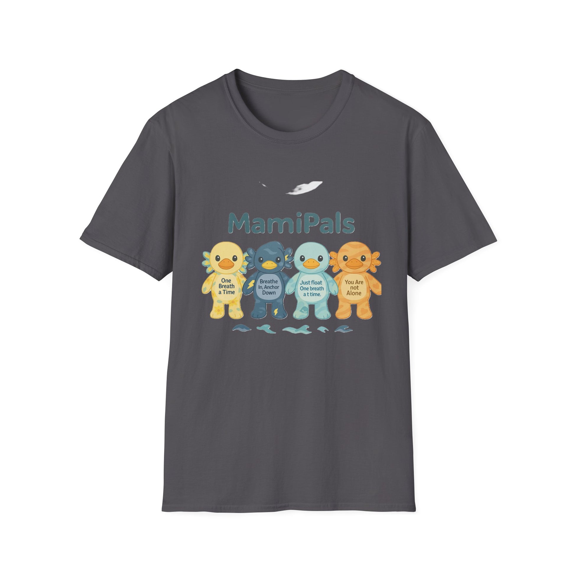 MamiPals Unisex Softstyle T-Shirt, Cute Monsters Tee, Unique Gift, Family Fun Shirt, Birthday Party Apparel, Playful Everyday Wear