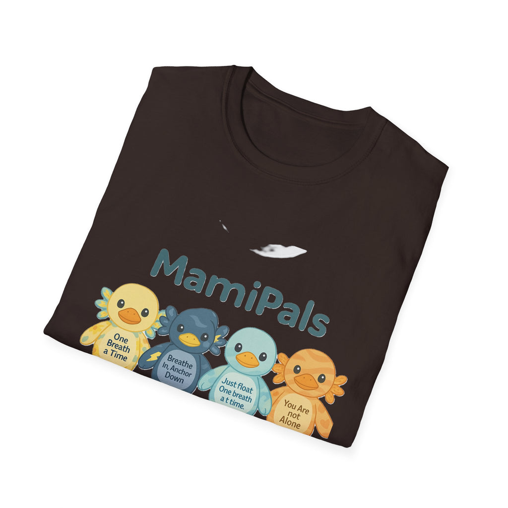 MamiPals Unisex Softstyle T-Shirt, Cute Monsters Tee, Unique Gift, Family Fun Shirt, Birthday Party Apparel, Playful Everyday Wear