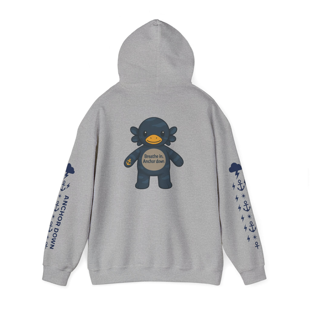 Nautical Storm Hoodie, Unisex Pullover, Cozy Sweatshirt, Gifts for Fishermen, Unique Beachwear, Casual Fishing Apparel
