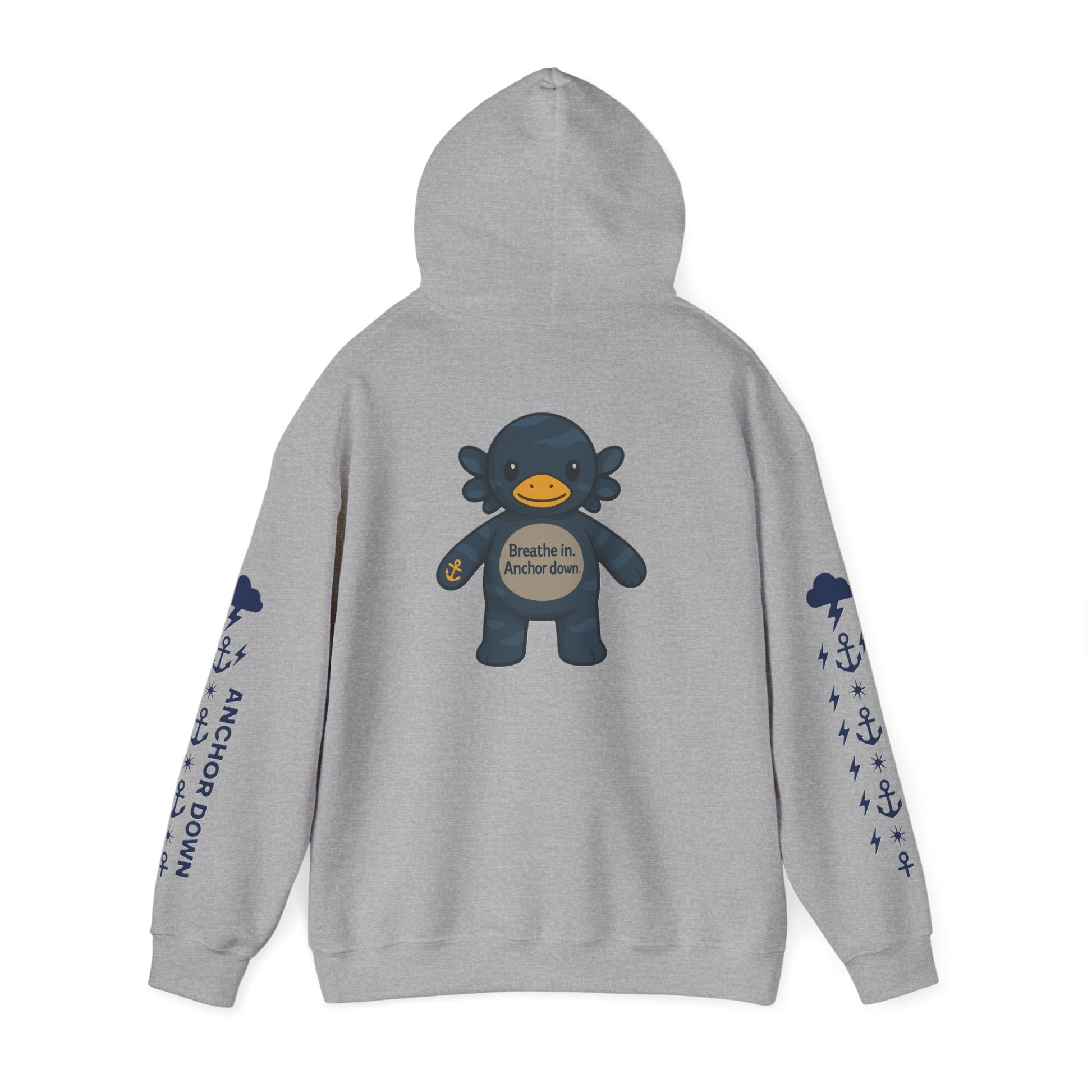 Nautical Storm Hoodie, Unisex Pullover, Cozy Sweatshirt, Gifts for Fishermen, Unique Beachwear, Casual Fishing Apparel