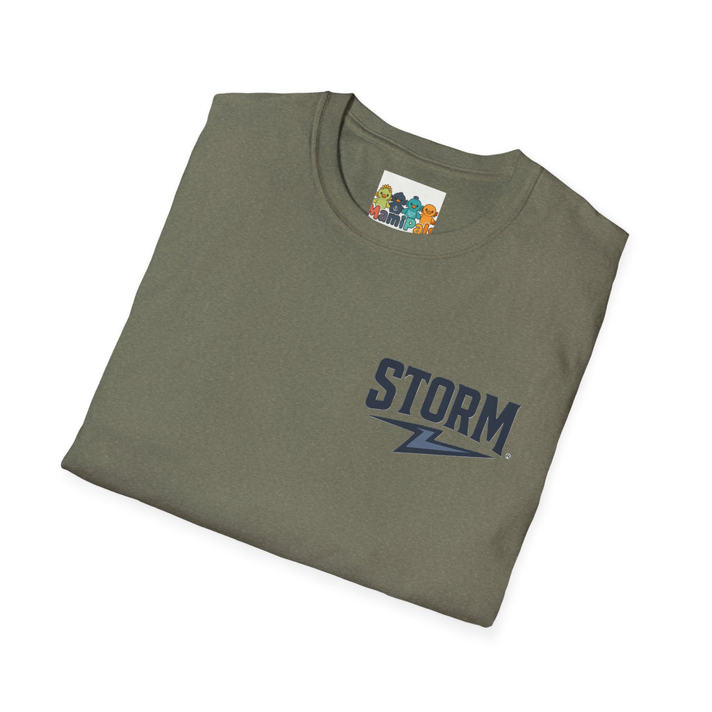 Stormy Duck Unisex T-Shirt, Cute Casual Tee, Fun Gift for Kids & Adults, Summer Adventure Apparel, Rainy Day Outfit