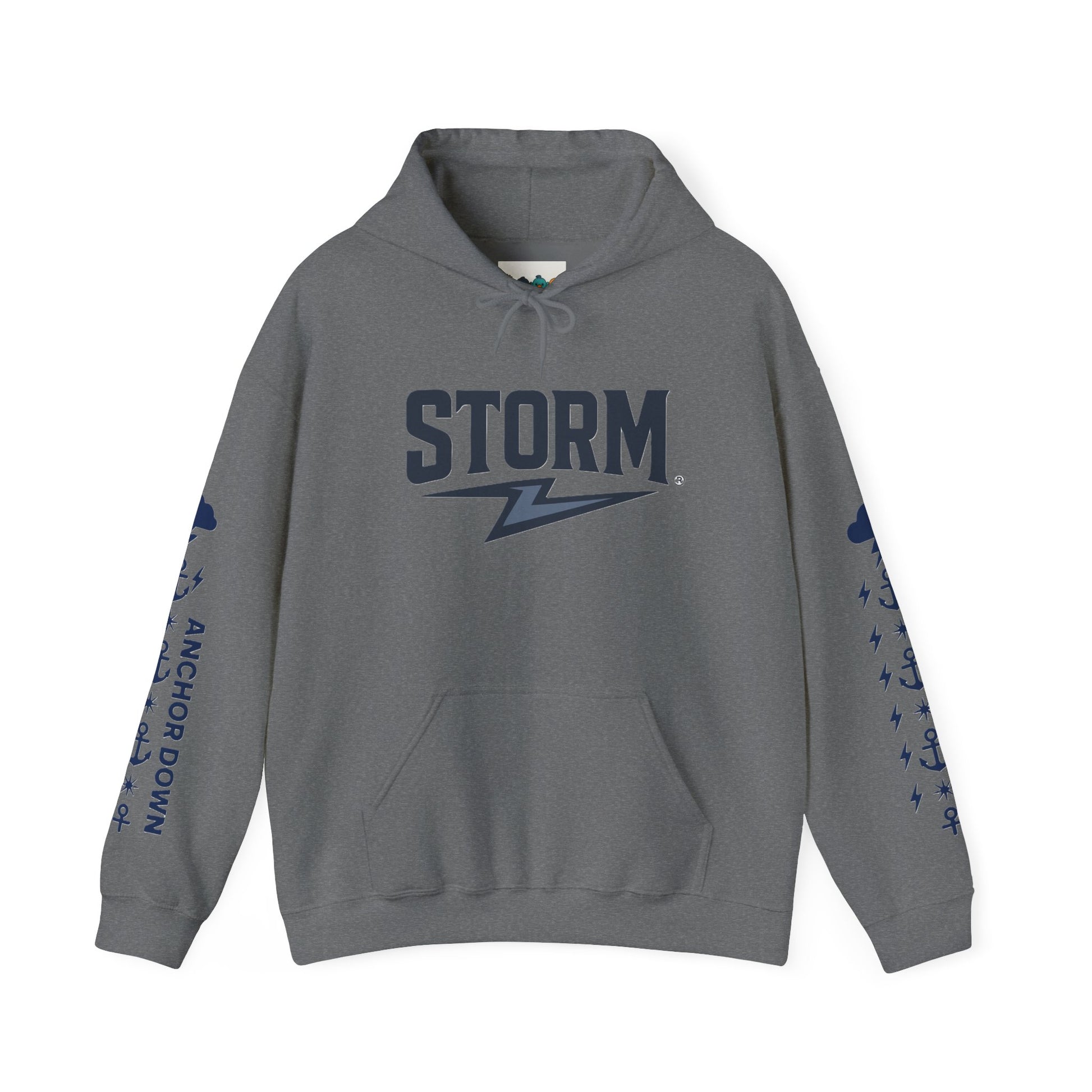 Nautical Storm Hoodie, Unisex Pullover, Cozy Sweatshirt, Gifts for Fishermen, Unique Beachwear, Casual Fishing Apparel