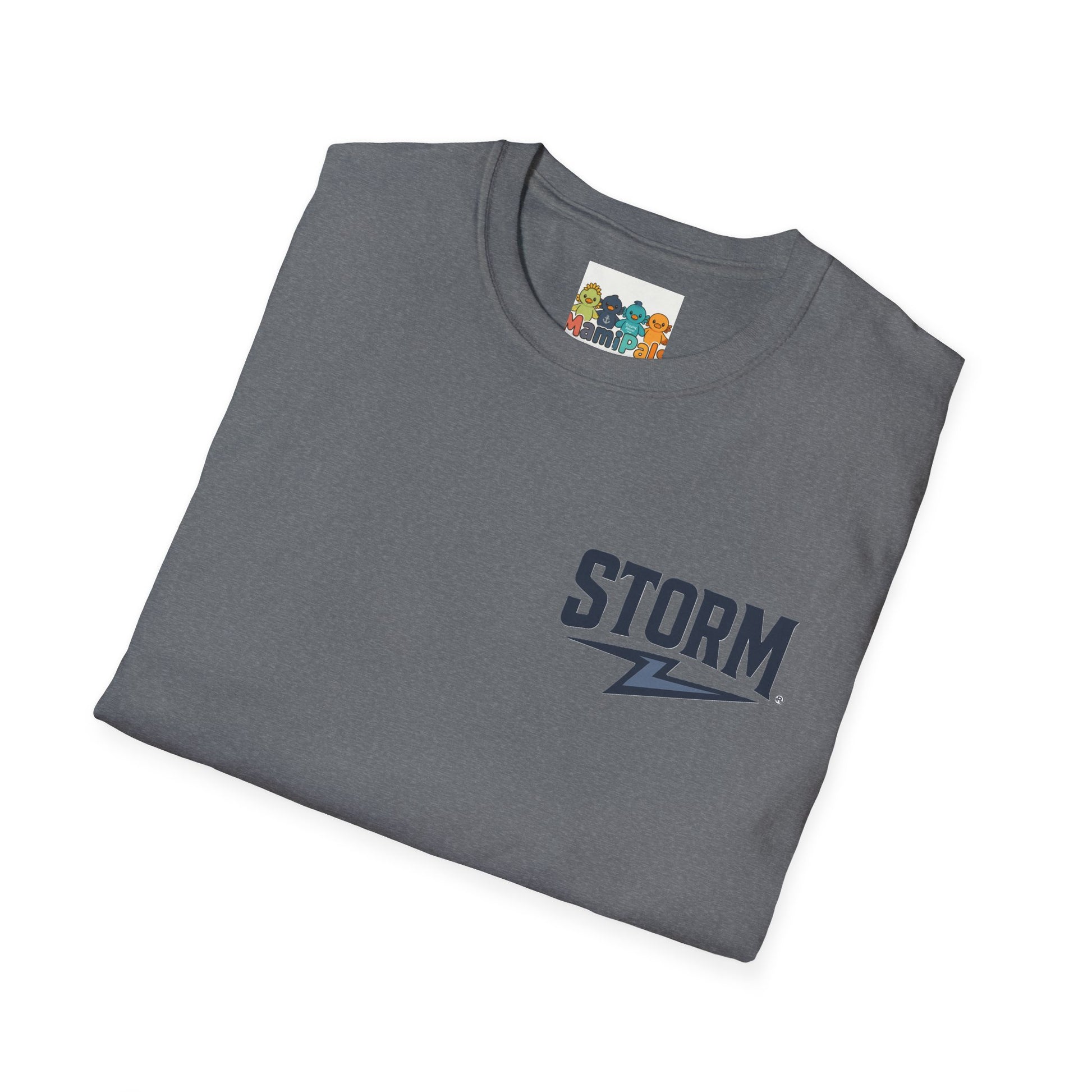 Stormy Duck Unisex T-Shirt, Cute Casual Tee, Fun Gift for Kids & Adults, Summer Adventure Apparel, Rainy Day Outfit