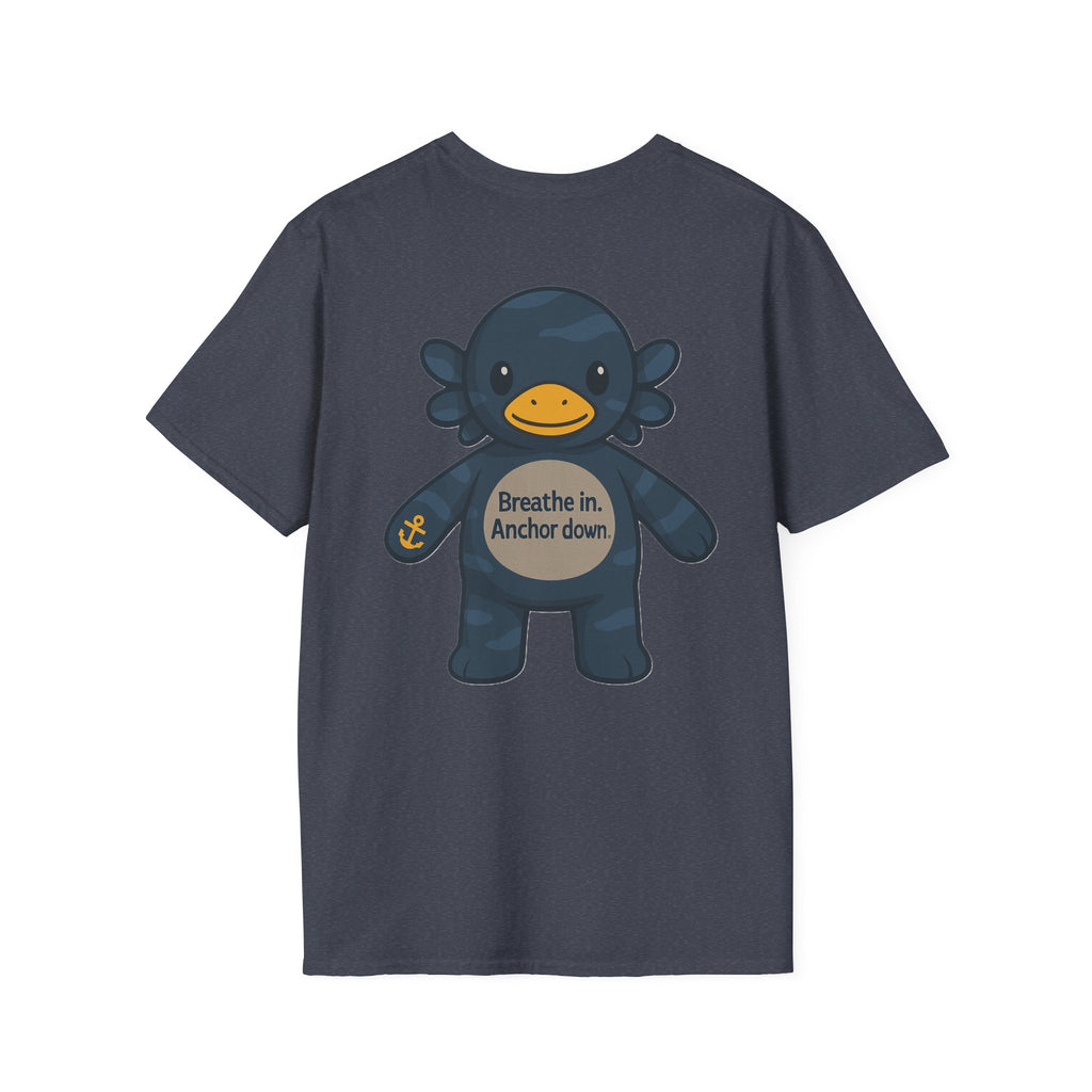 Stormy Duck Unisex T-Shirt, Cute Casual Tee, Fun Gift for Kids & Adults, Summer Adventure Apparel, Rainy Day Outfit