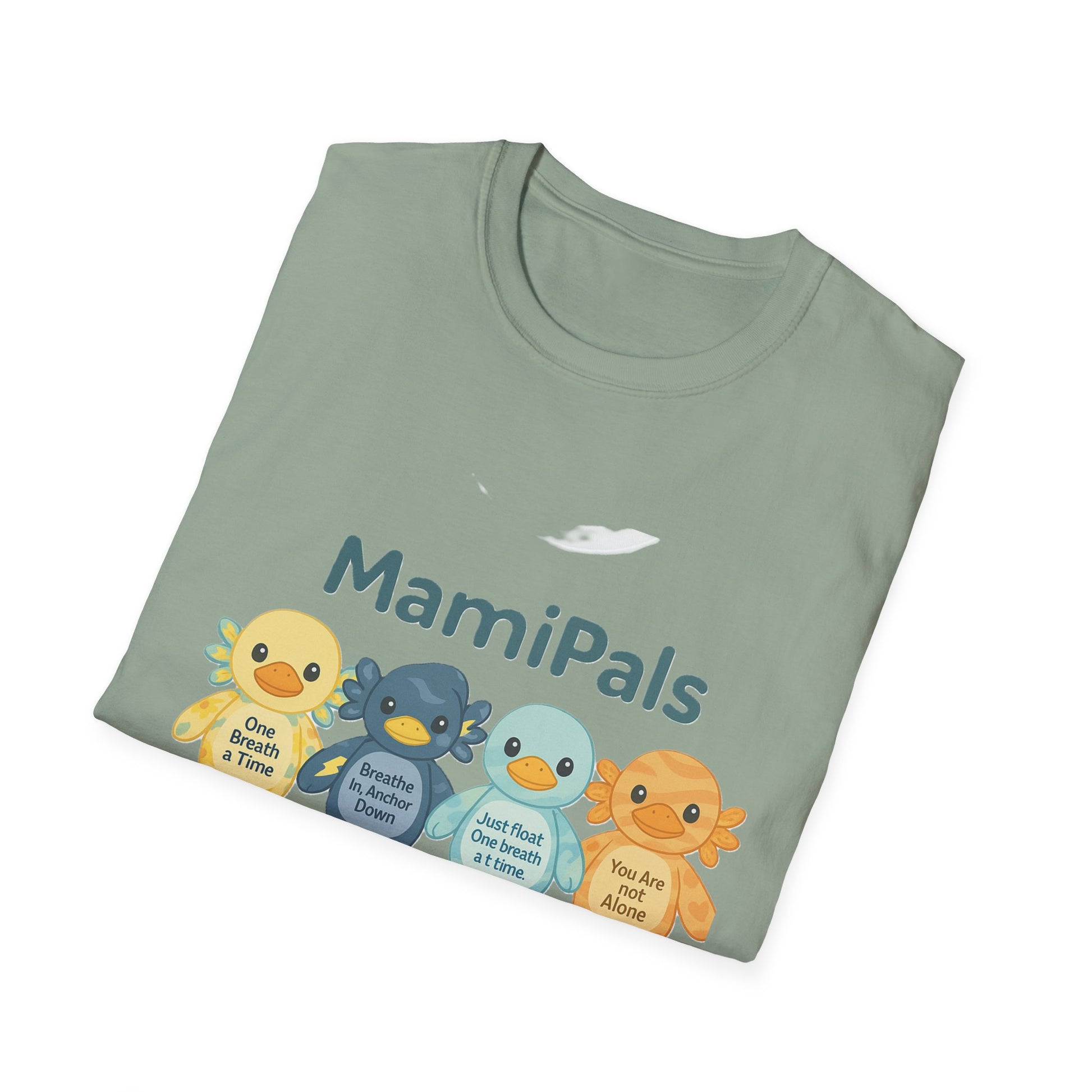 MamiPals Unisex Softstyle T-Shirt, Cute Monsters Tee, Unique Gift, Family Fun Shirt, Birthday Party Apparel, Playful Everyday Wear