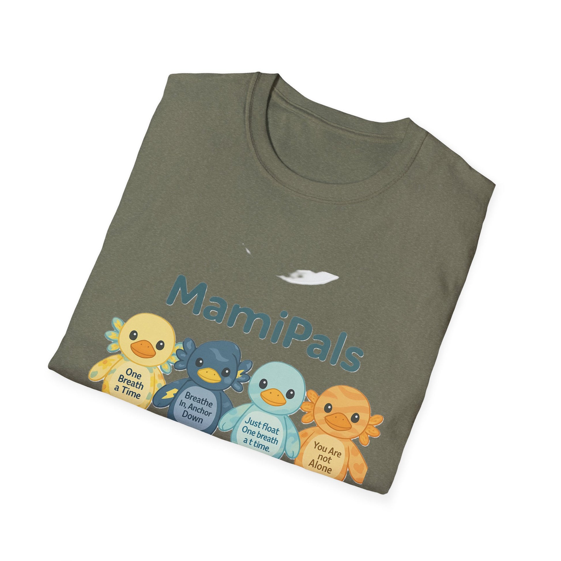 MamiPals Unisex Softstyle T-Shirt, Cute Monsters Tee, Unique Gift, Family Fun Shirt, Birthday Party Apparel, Playful Everyday Wear