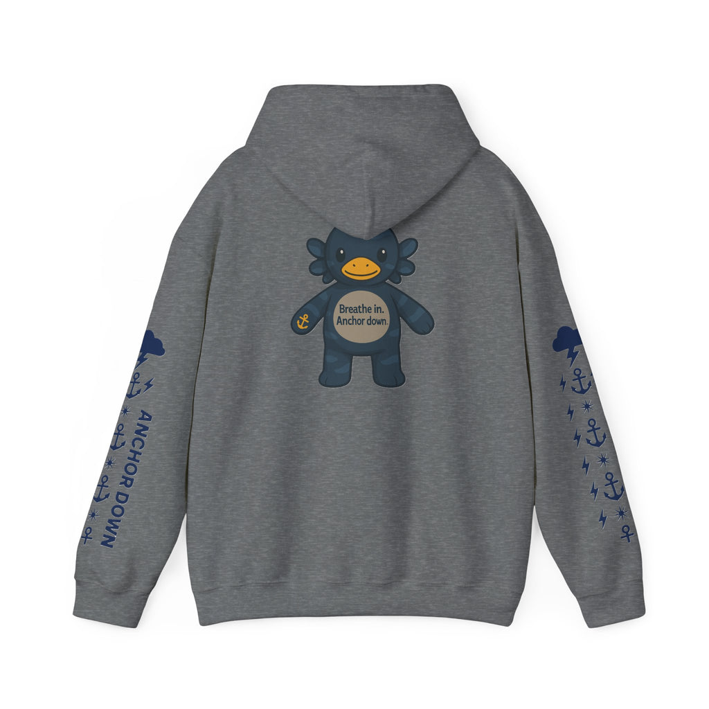 Nautical Storm Hoodie, Unisex Pullover, Cozy Sweatshirt, Gifts for Fishermen, Unique Beachwear, Casual Fishing Apparel