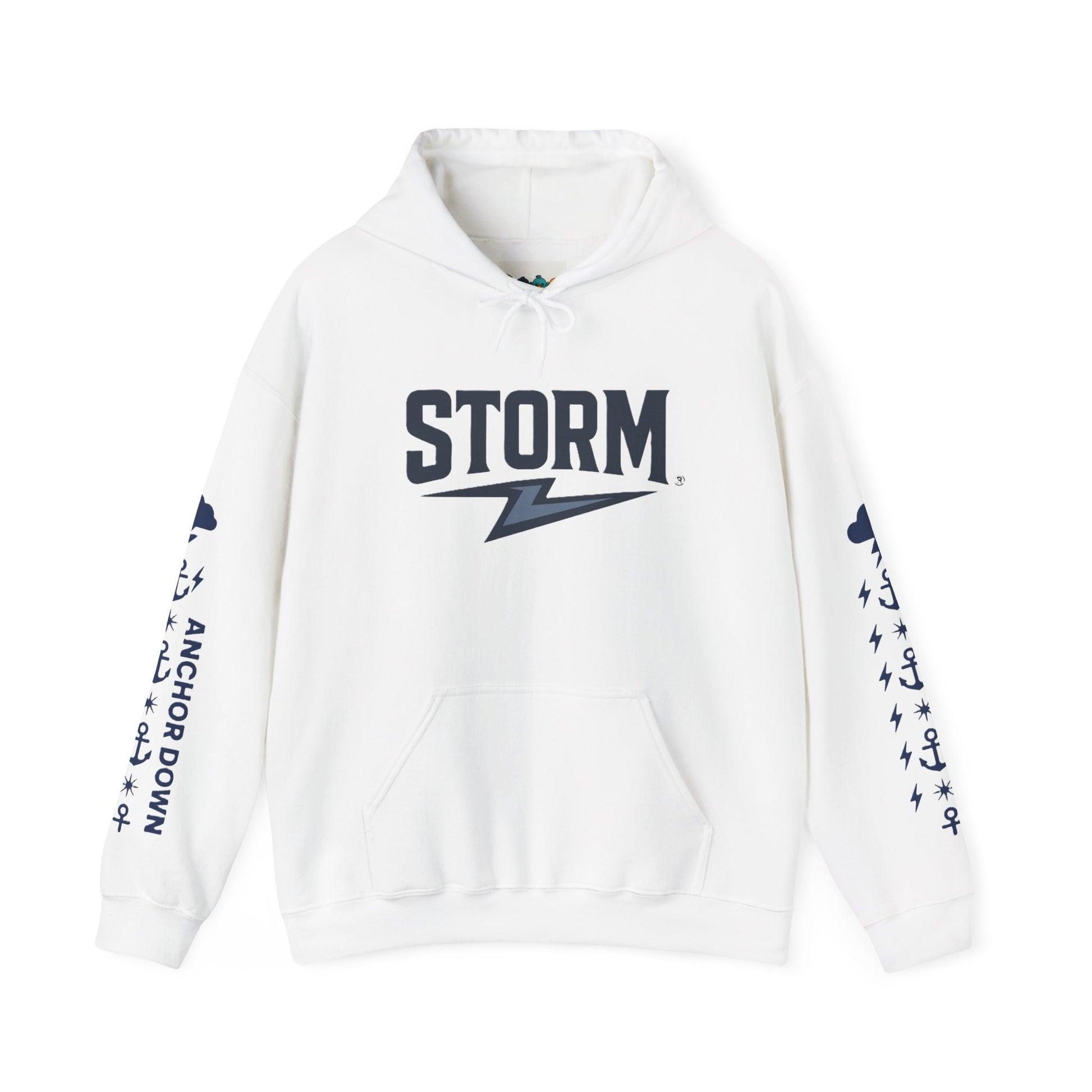 Nautical Storm Hoodie, Unisex Pullover, Cozy Sweatshirt, Gifts for Fishermen, Unique Beachwear, Casual Fishing Apparel