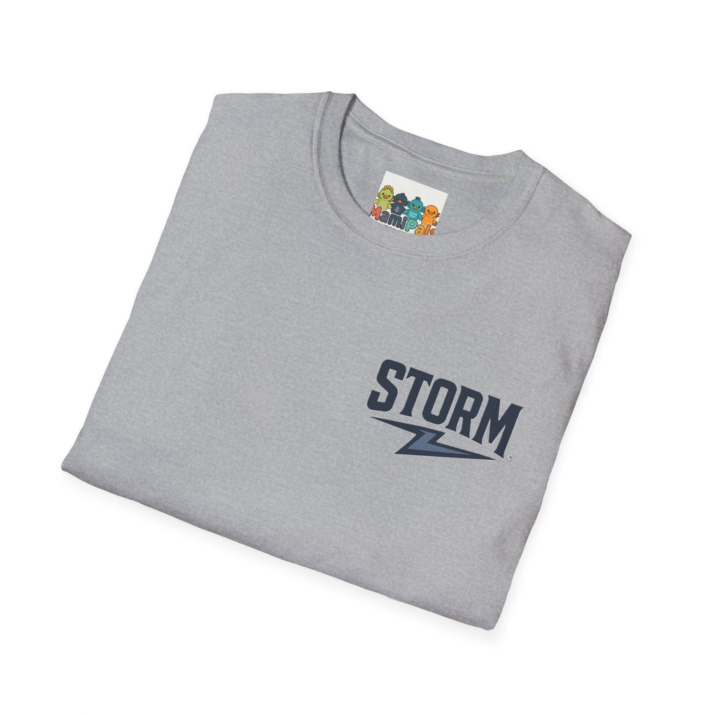 Stormy Duck Unisex T-Shirt, Cute Casual Tee, Fun Gift for Kids & Adults, Summer Adventure Apparel, Rainy Day Outfit