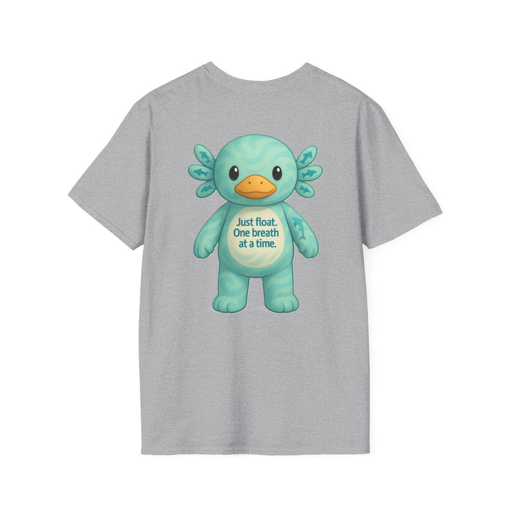 Unisex Softstyle T-Shirt, Float Theme Tee, Cute Quirky Shirt, Relaxation Apparel, Gift for Water Lovers, Affirmation Fashion