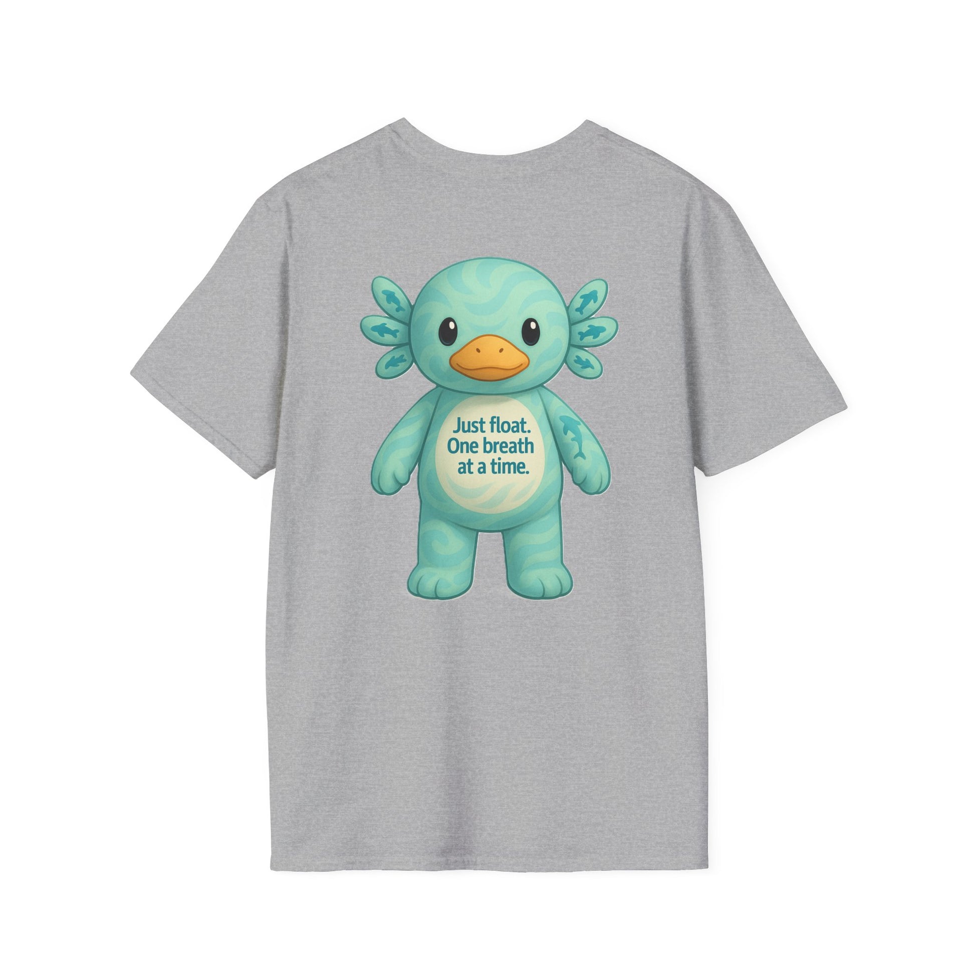 Unisex Softstyle T-Shirt, Float Theme Tee, Cute Quirky Shirt, Relaxation Apparel, Gift for Water Lovers, Affirmation Fashion