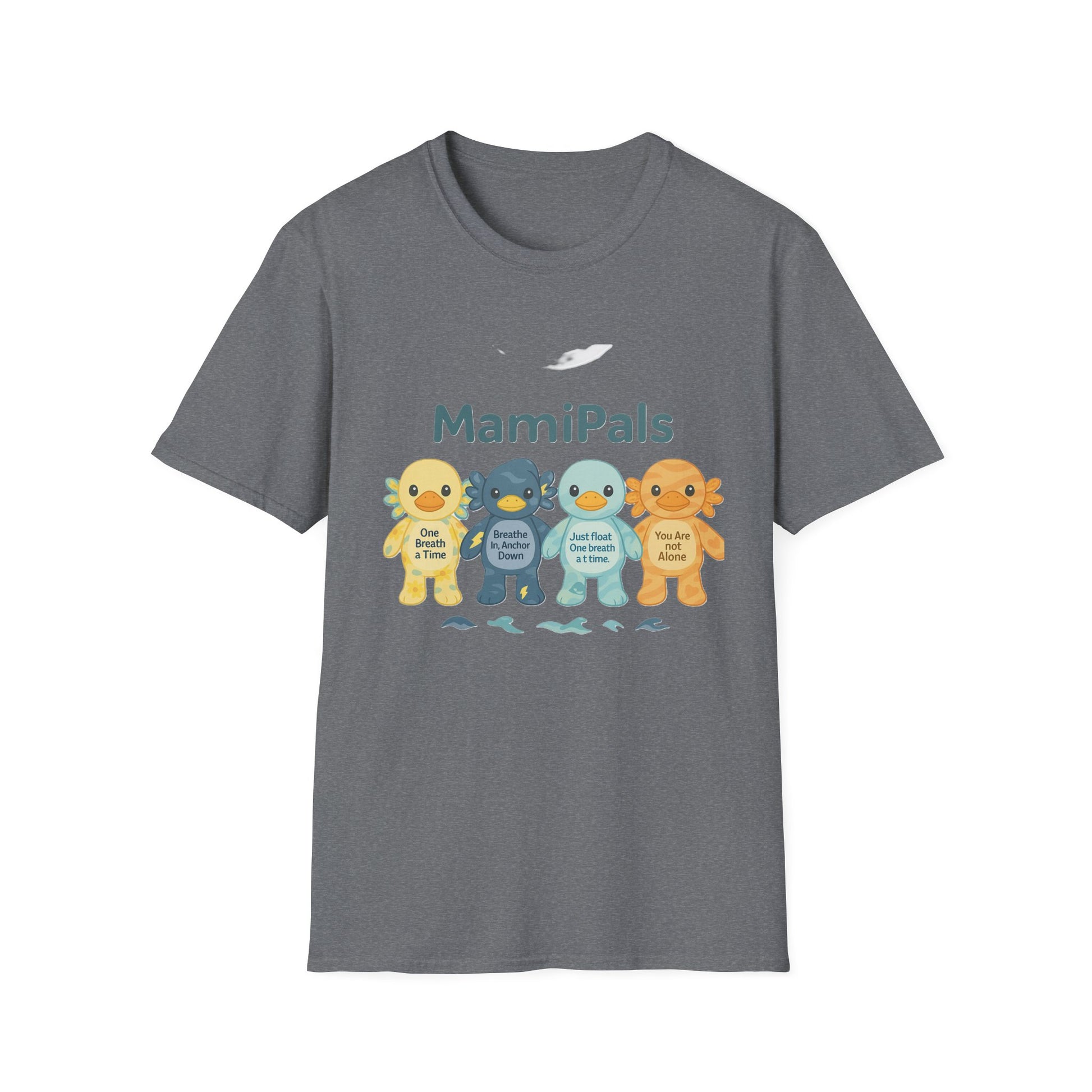 MamiPals Unisex Softstyle T-Shirt, Cute Monsters Tee, Unique Gift, Family Fun Shirt, Birthday Party Apparel, Playful Everyday Wear