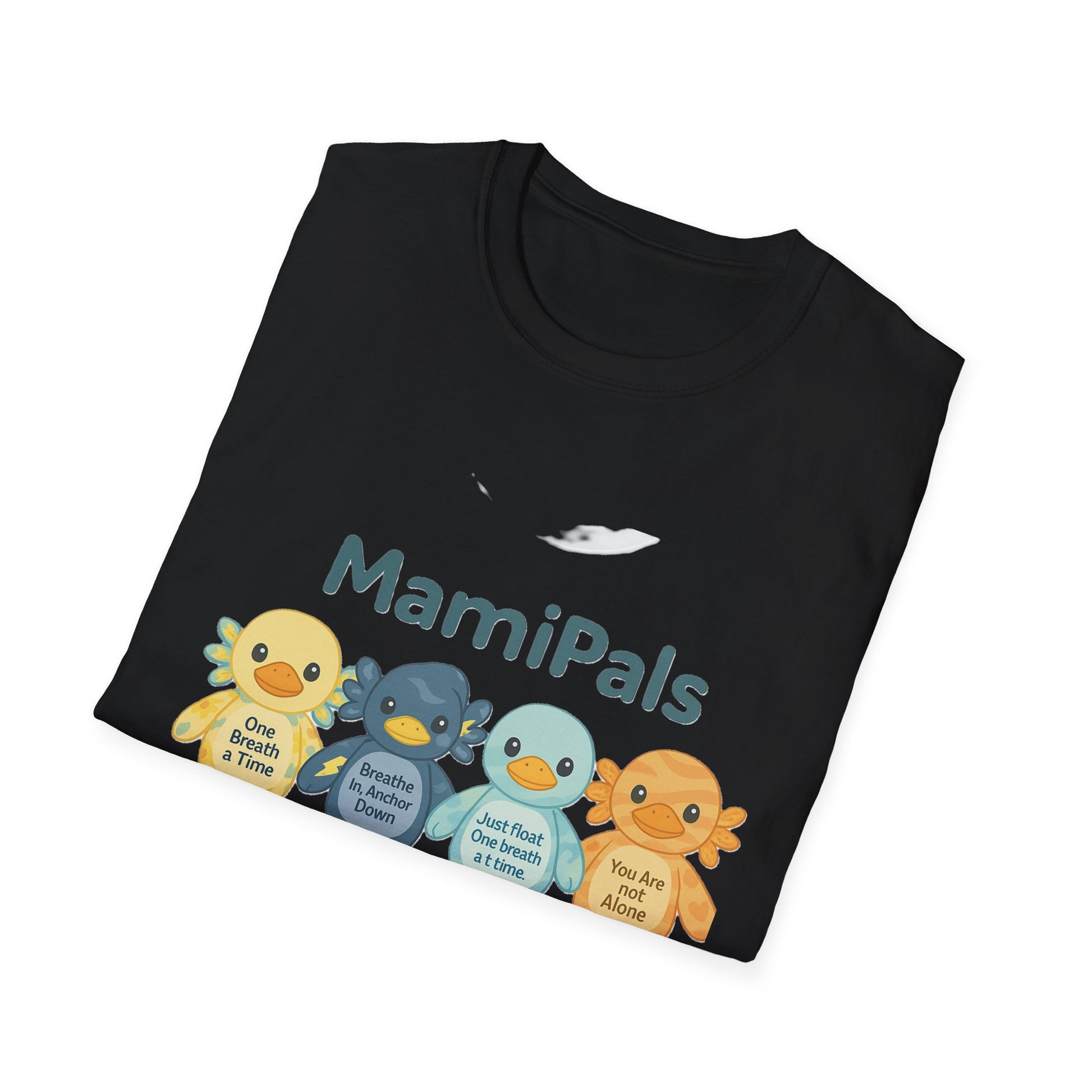 MamiPals Unisex Softstyle T-Shirt, Cute Monsters Tee, Unique Gift, Family Fun Shirt, Birthday Party Apparel, Playful Everyday Wear