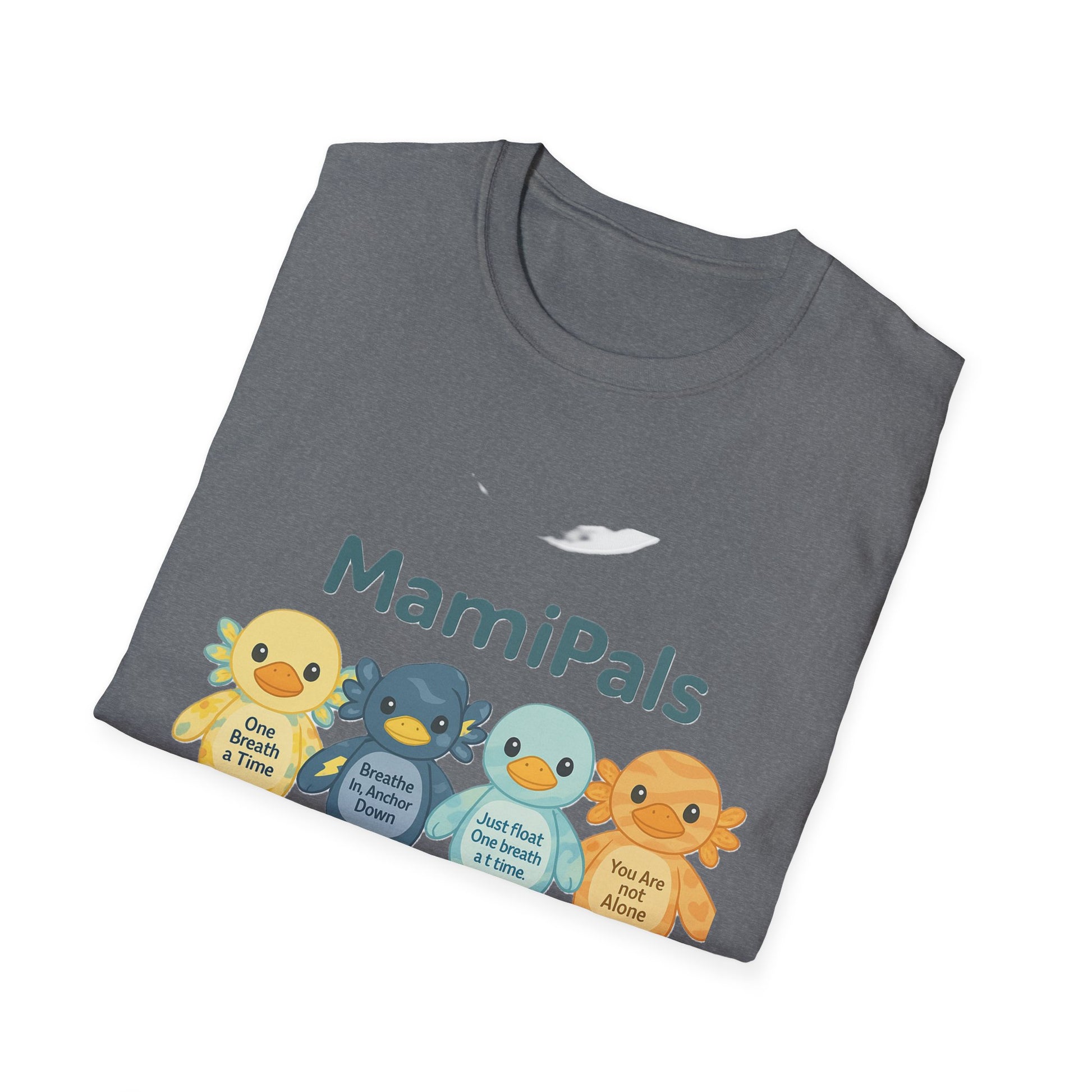 MamiPals Unisex Softstyle T-Shirt, Cute Monsters Tee, Unique Gift, Family Fun Shirt, Birthday Party Apparel, Playful Everyday Wear