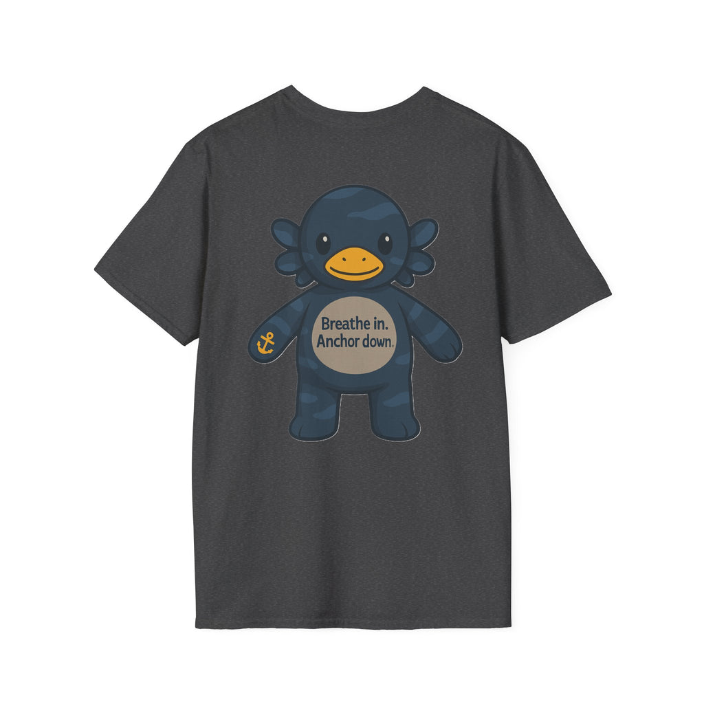 Stormy Duck Unisex T-Shirt, Cute Casual Tee, Fun Gift for Kids & Adults, Summer Adventure Apparel, Rainy Day Outfit