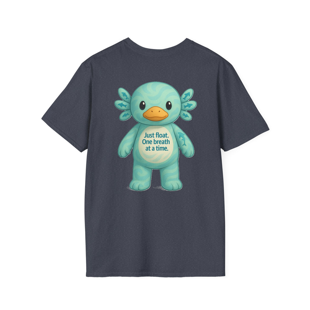 Unisex Softstyle T-Shirt, Float Theme Tee, Cute Quirky Shirt, Relaxation Apparel, Gift for Water Lovers, Affirmation Fashion