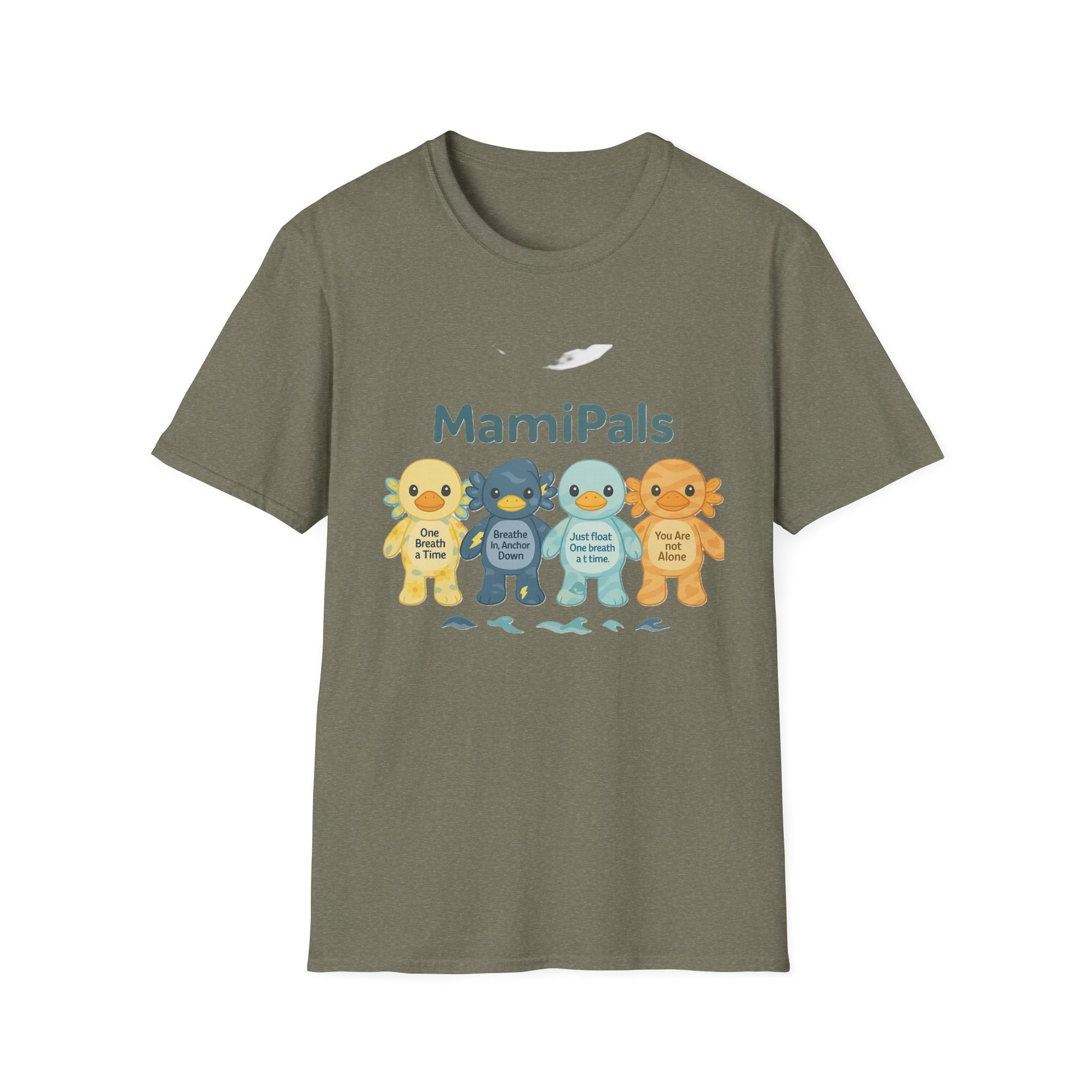 MamiPals Unisex Softstyle T-Shirt, Cute Monsters Tee, Unique Gift, Family Fun Shirt, Birthday Party Apparel, Playful Everyday Wear