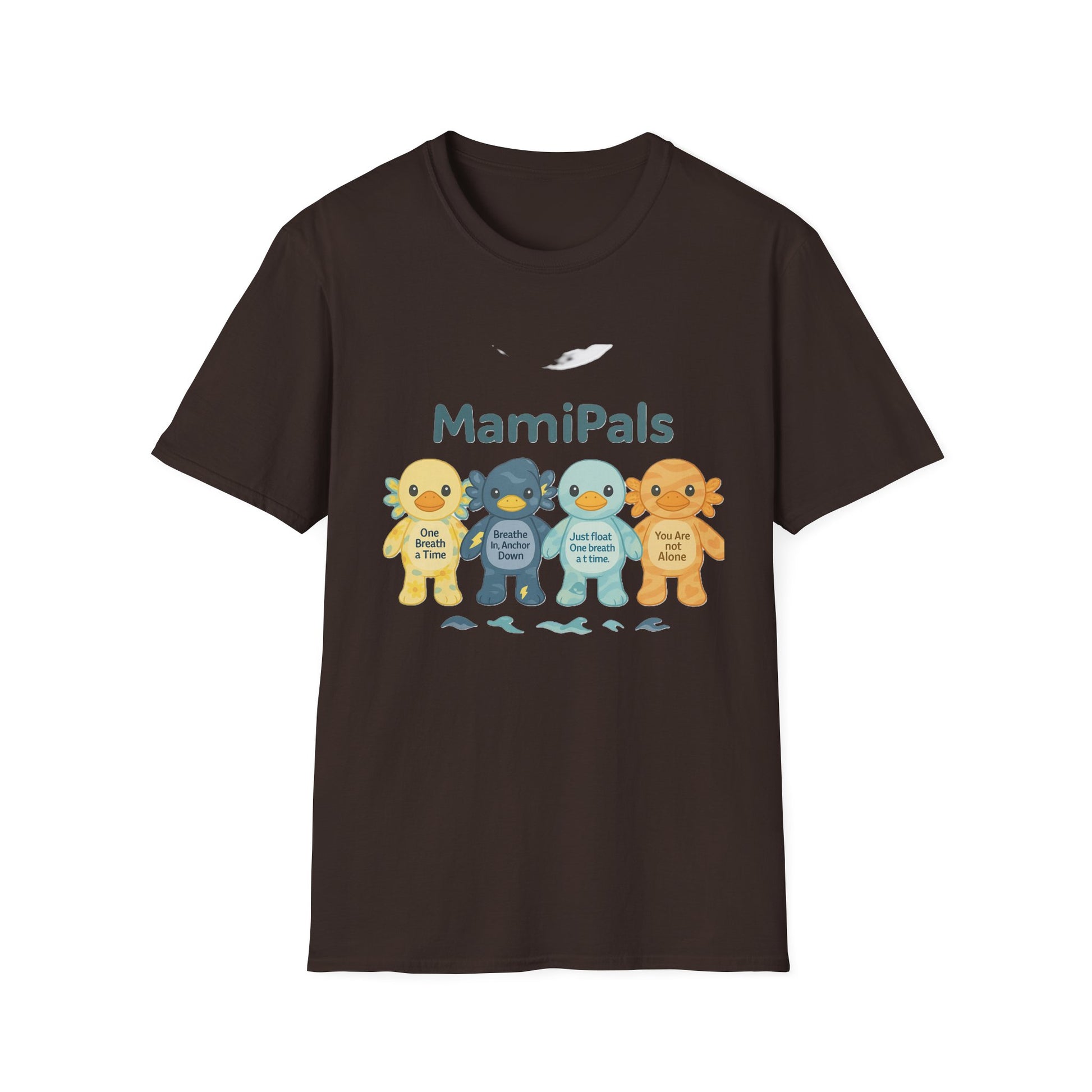 MamiPals Unisex Softstyle T-Shirt, Cute Monsters Tee, Unique Gift, Family Fun Shirt, Birthday Party Apparel, Playful Everyday Wear