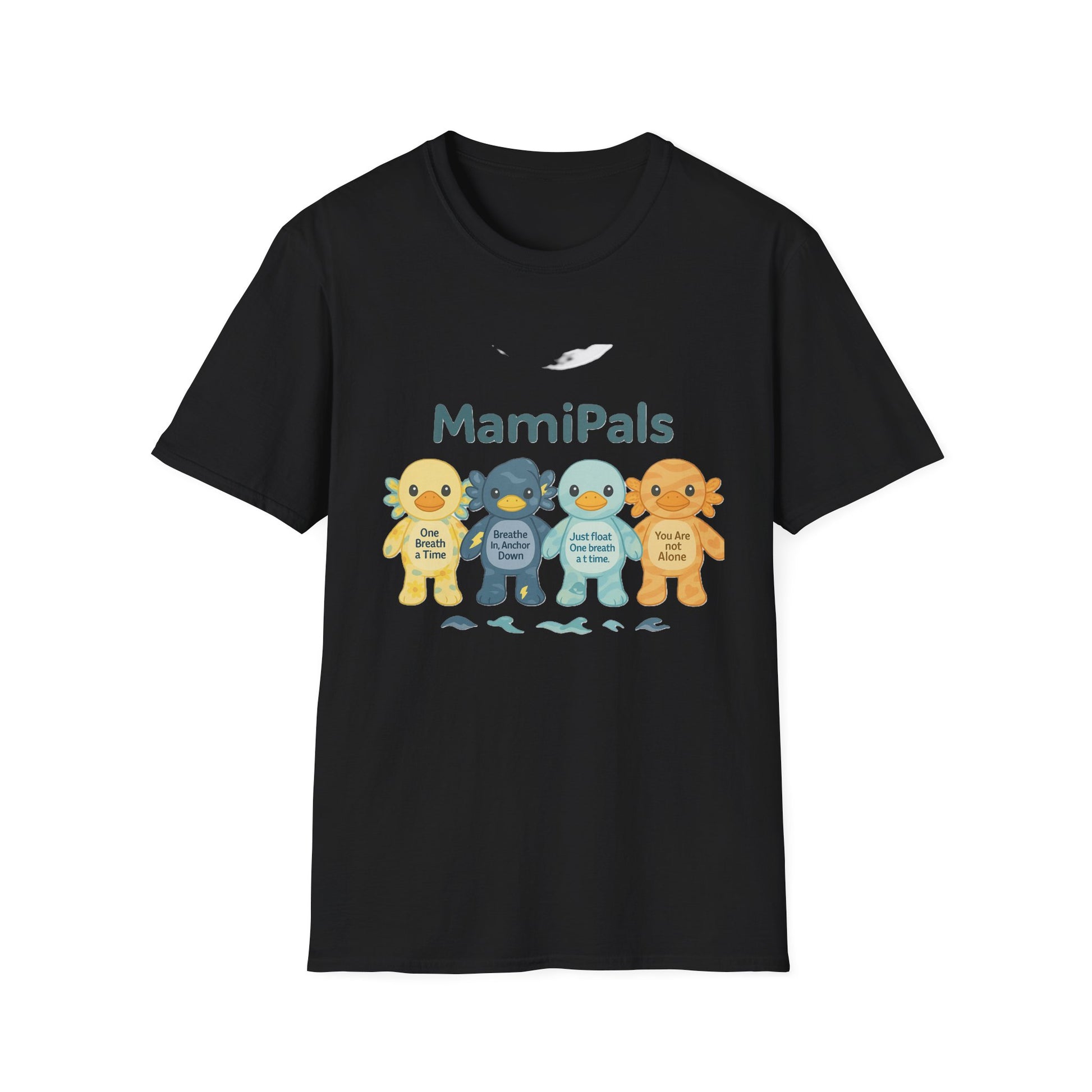 MamiPals Unisex Softstyle T-Shirt, Cute Monsters Tee, Unique Gift, Family Fun Shirt, Birthday Party Apparel, Playful Everyday Wear